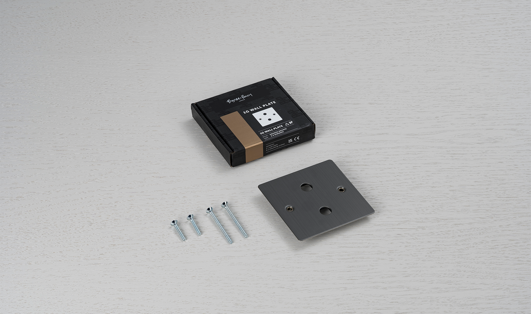 Buster + Punch 1G Wall Plate for 2 Dimmers