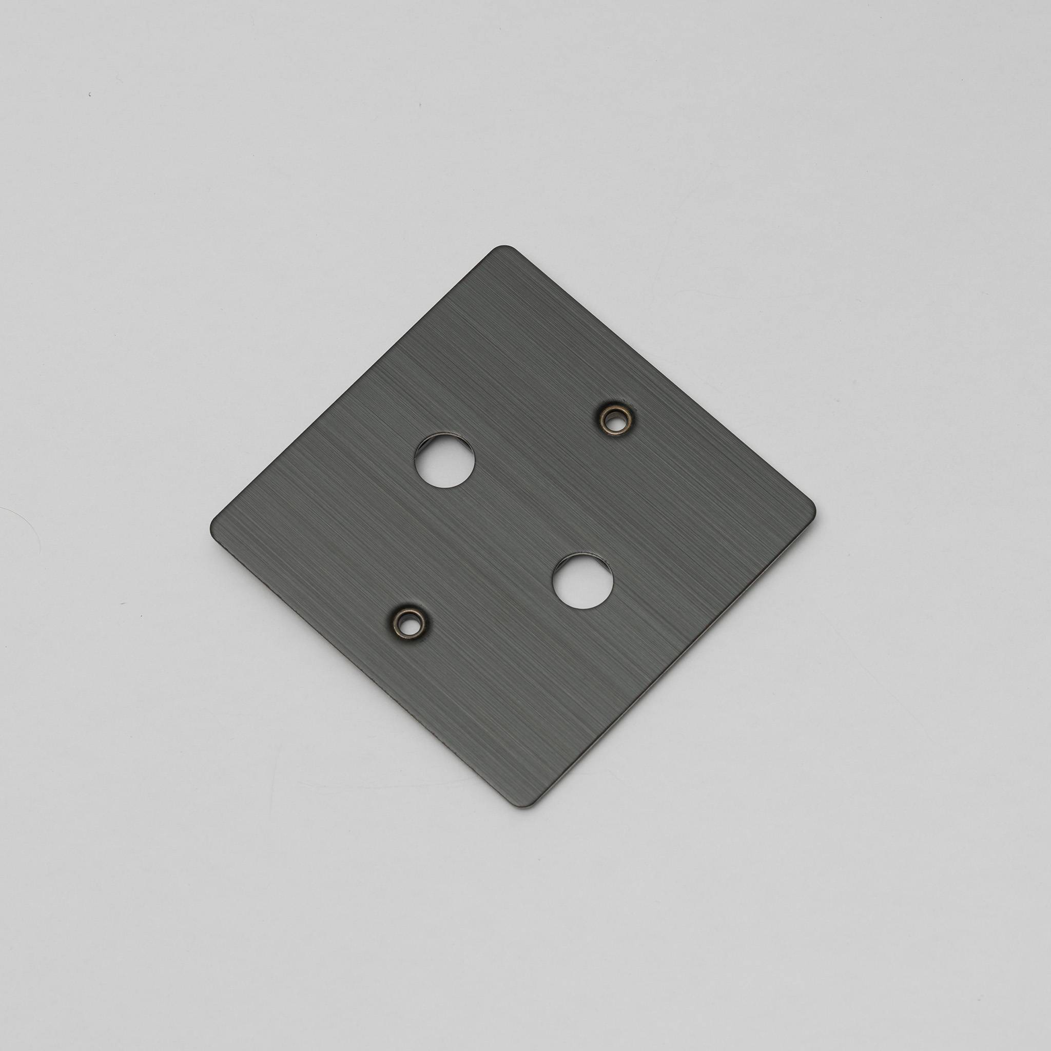Buster + Punch 1G Wall Plate for 2 Dimmers