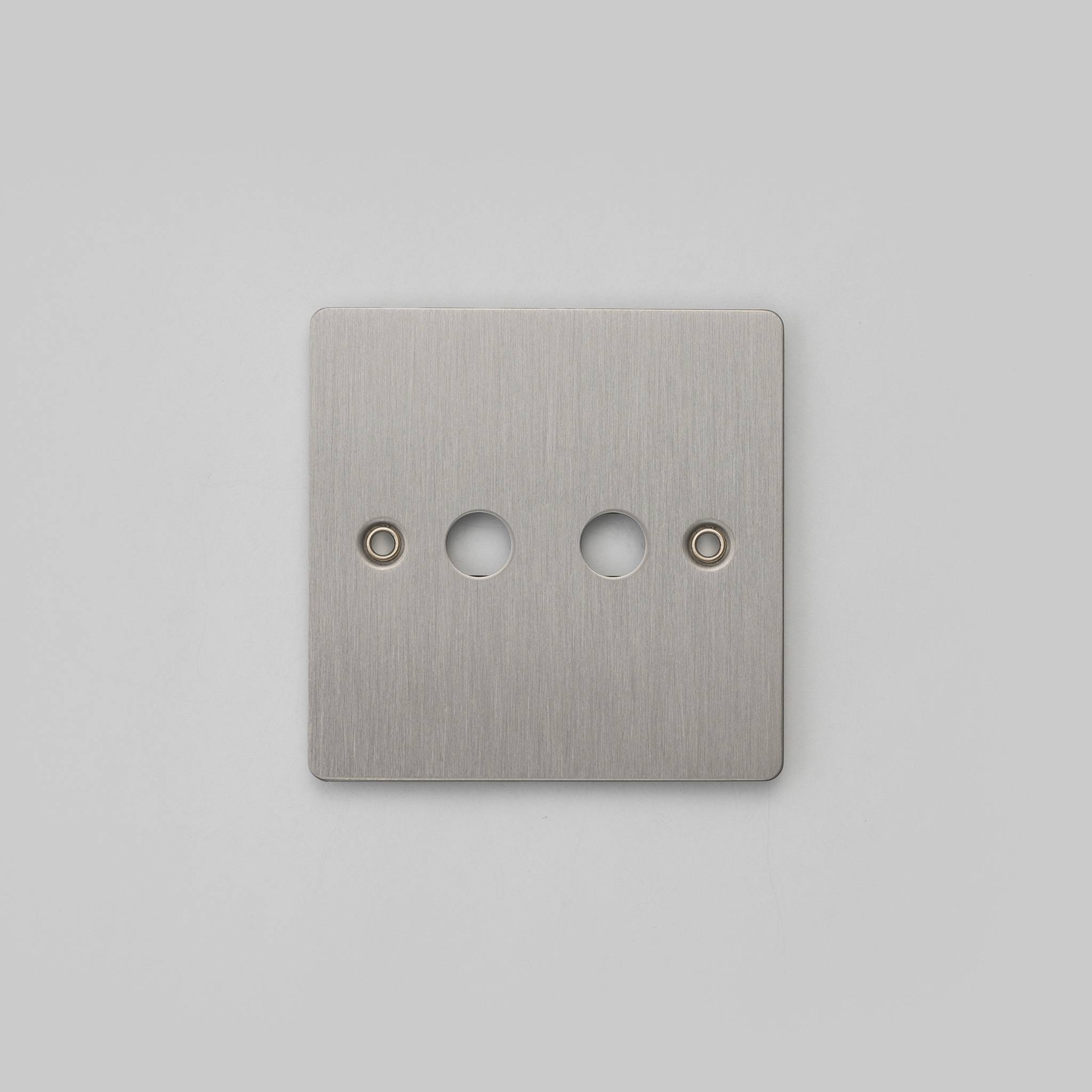 Buster + Punch 1G Wall Plate for 2 Toggles
