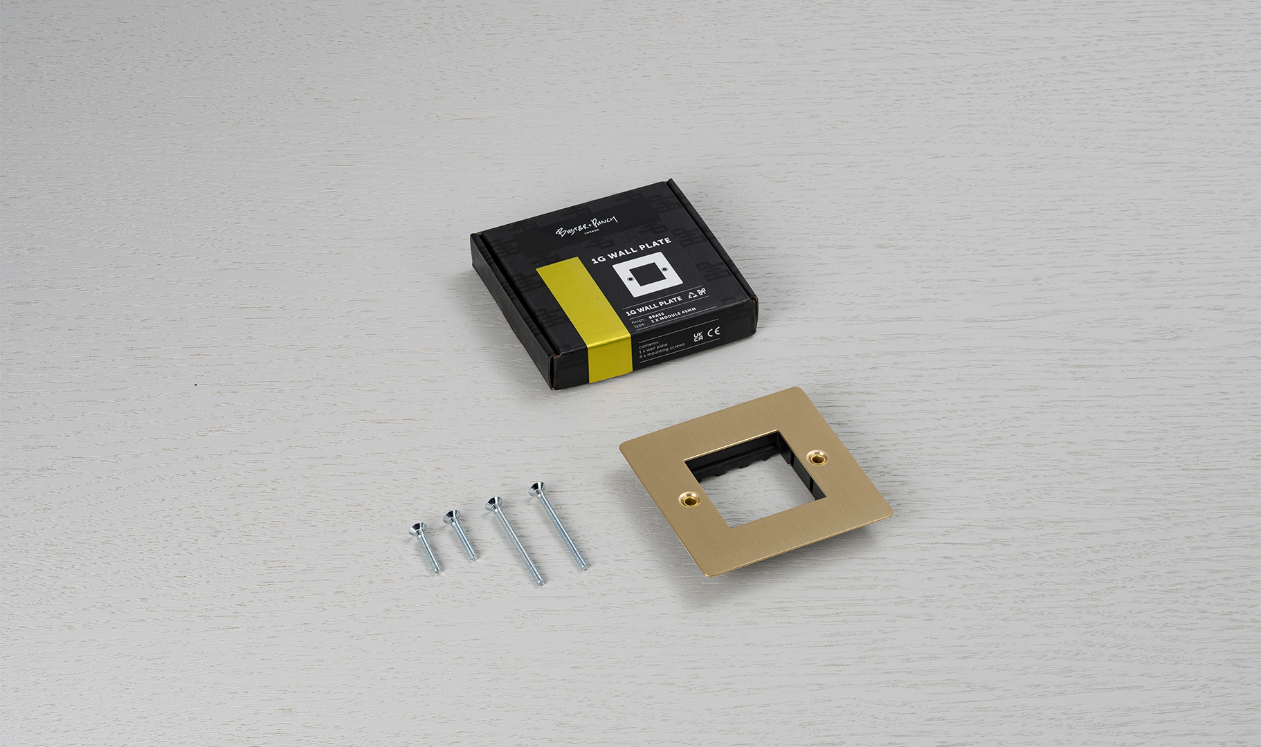 Buster + Punch 1G Wall Plate for 1 x 45mm Module