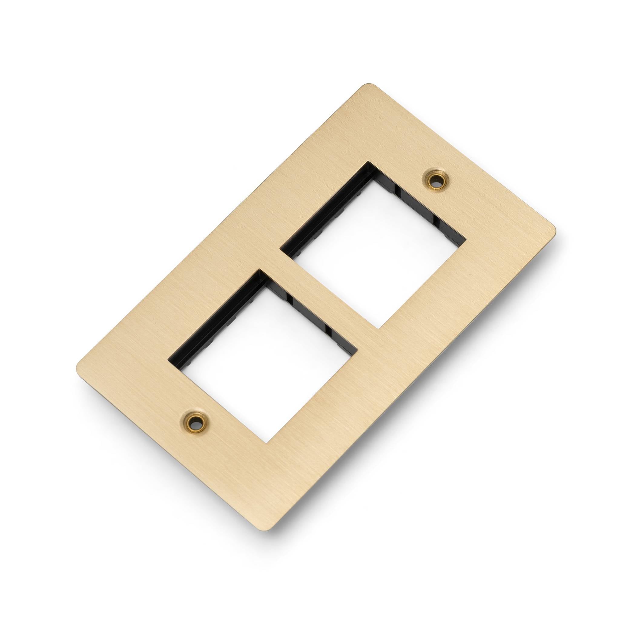 Buster + Punch 2G Wall Plate for 2 x 45mm Modules
