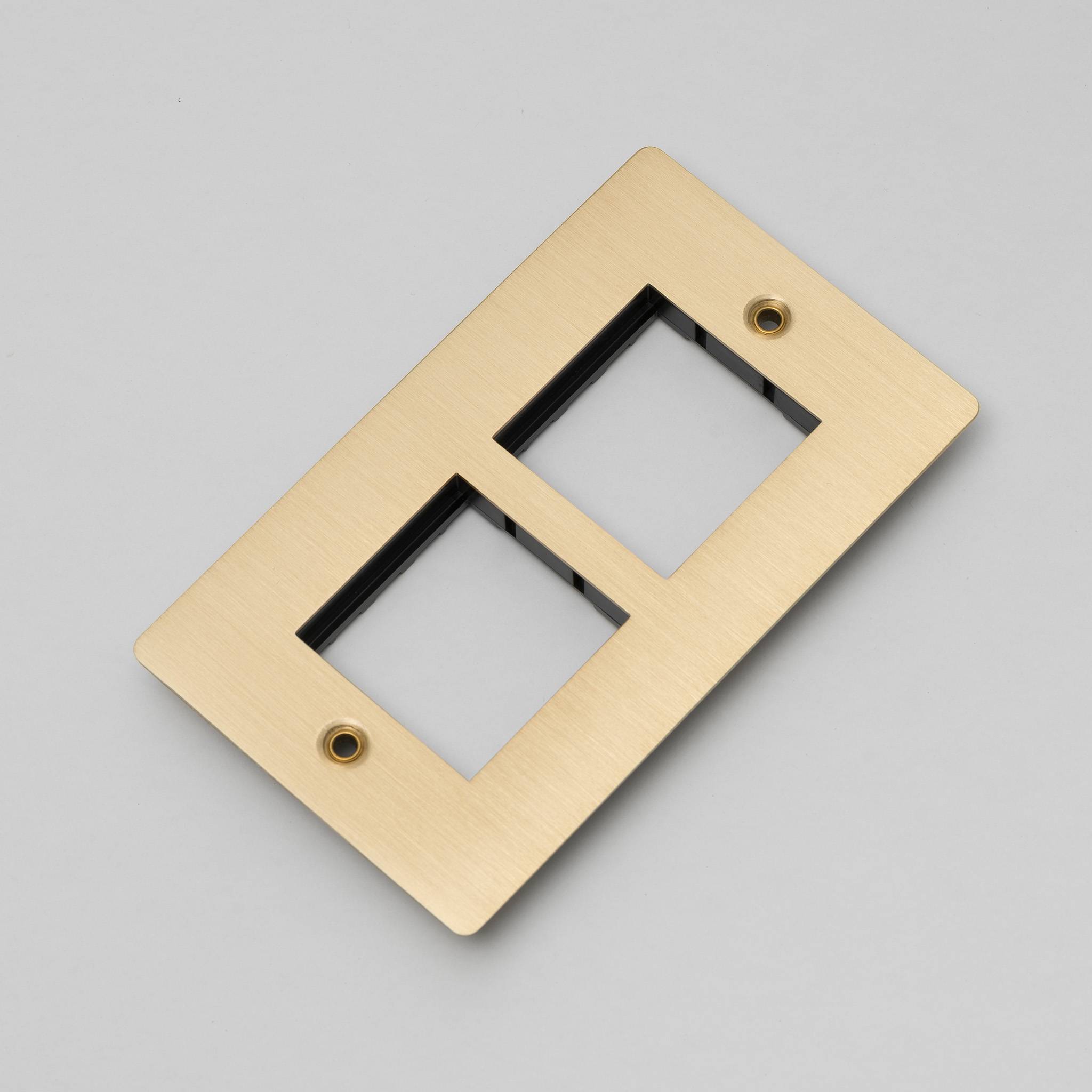 Buster + Punch 2G Wall Plate for 2 x 45mm Modules
