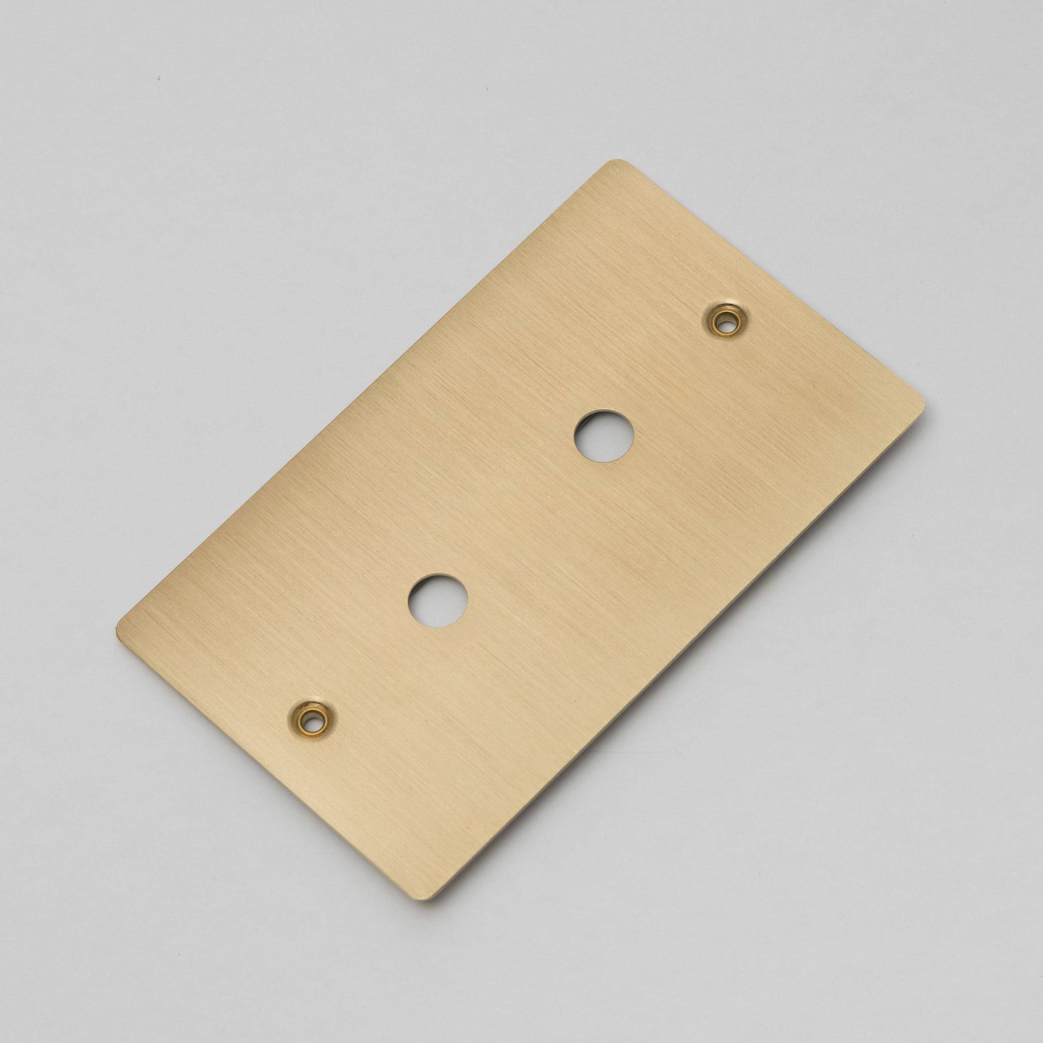 Buster + Punch 2G Wall Plate for 2 Dimmers or Toggles