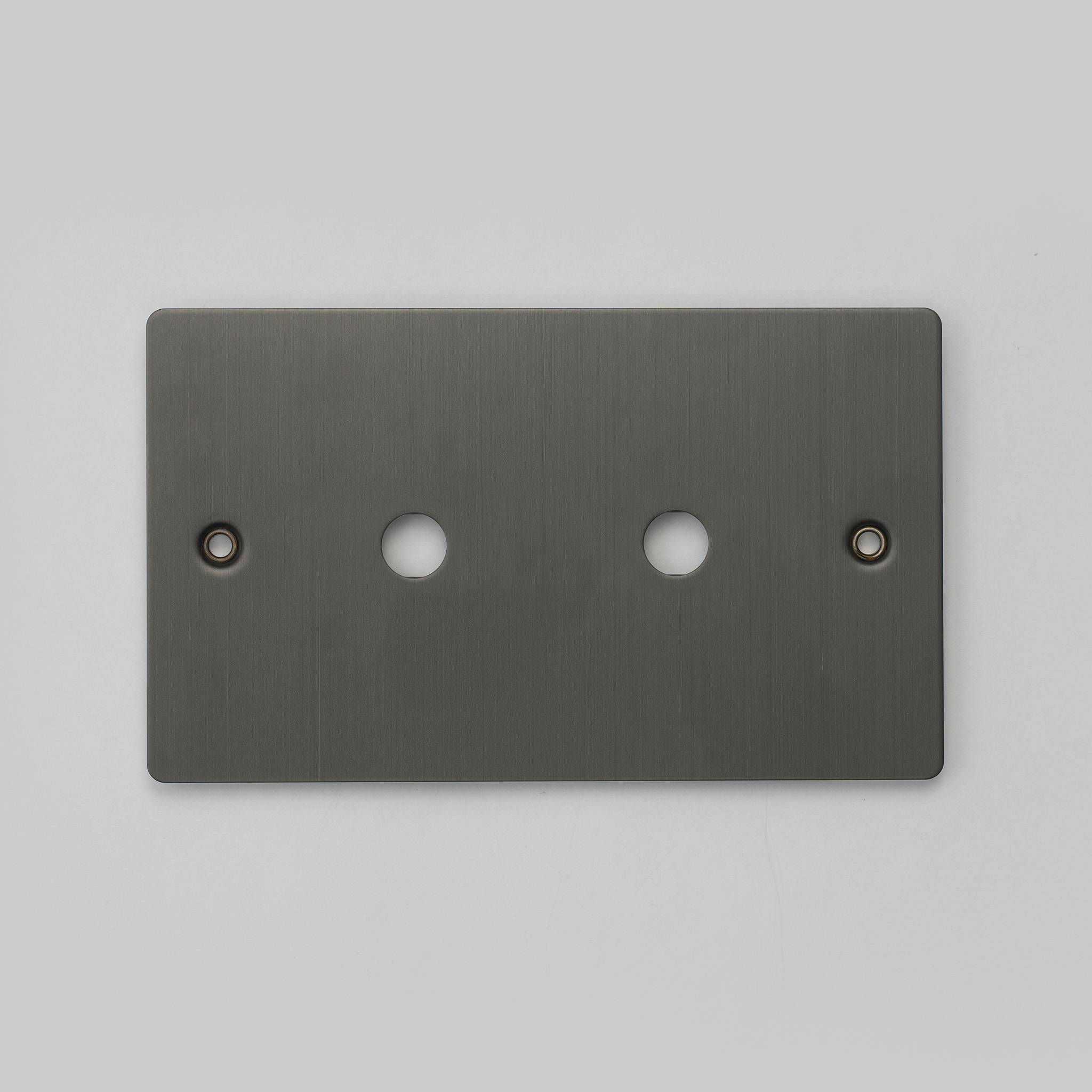 Buster + Punch 2G Wall Plate for 2 Dimmers or Toggles