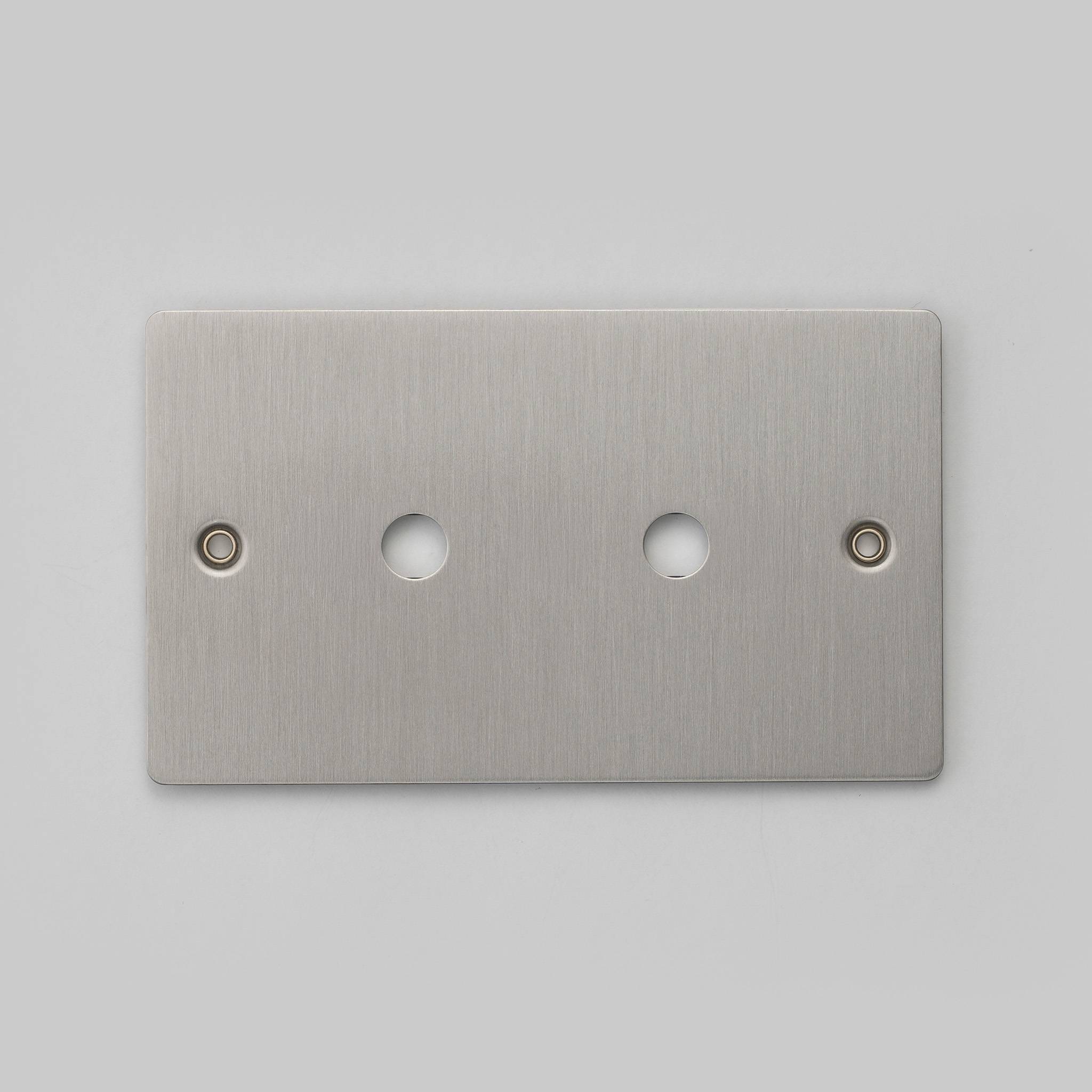 Buster + Punch 2G Wall Plate for 2 Dimmers or Toggles