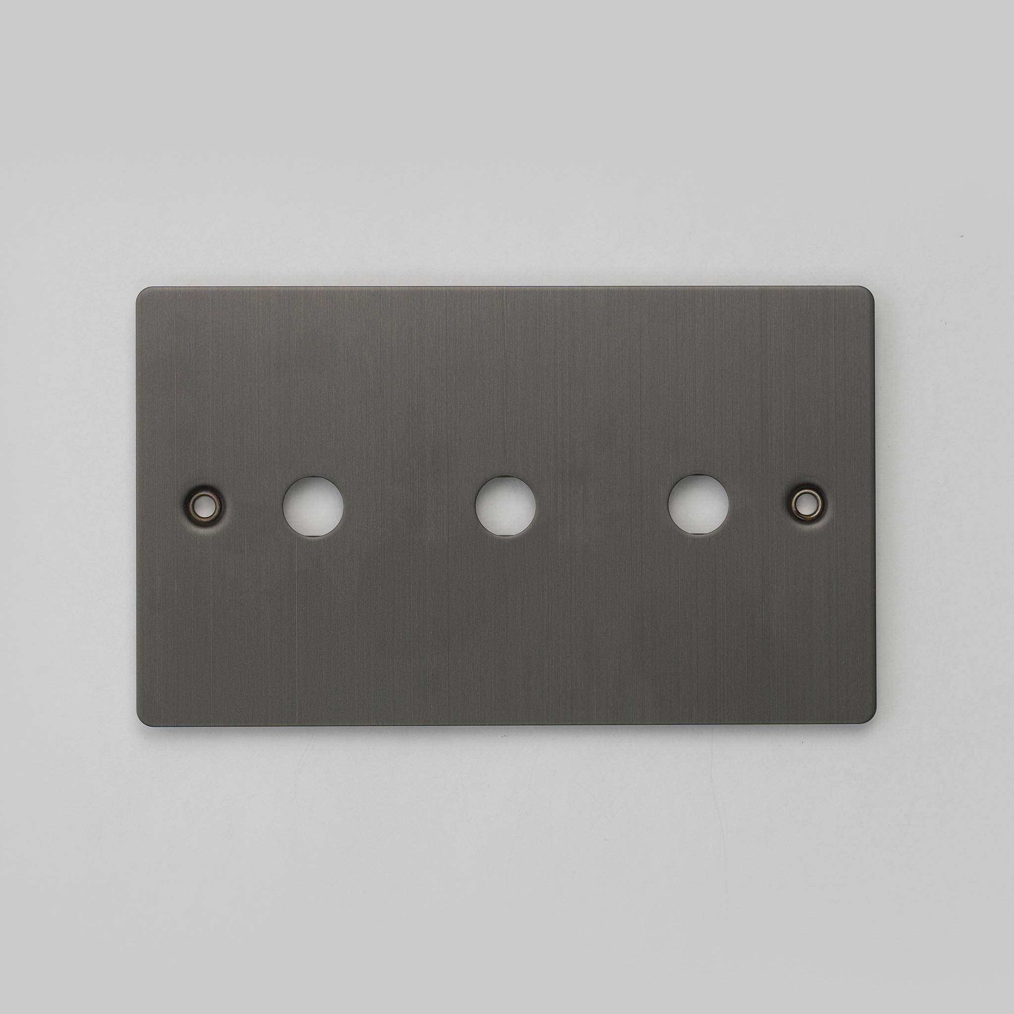 Buster + Punch 2G Wall Plate for 3 Dimmers or Toggles