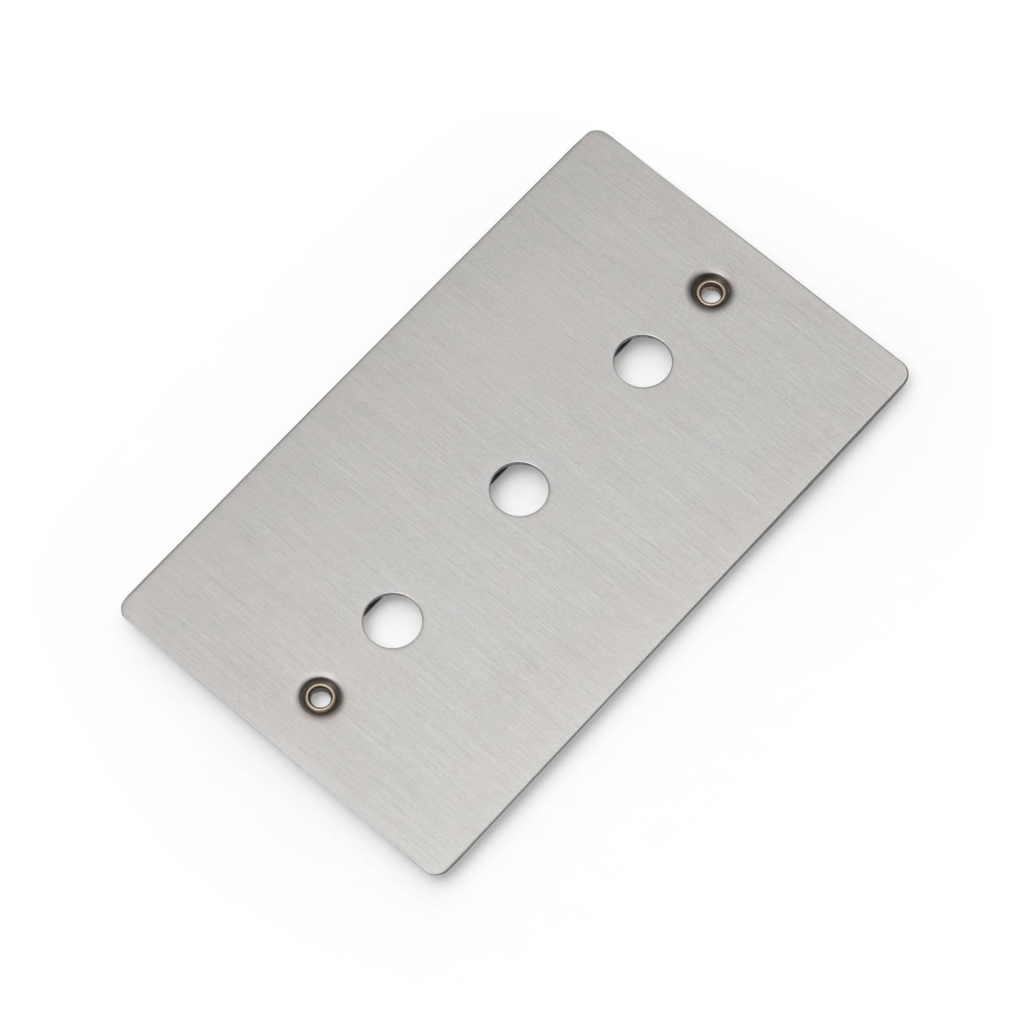 Buster + Punch 2G Wall Plate for 3 Dimmers or Toggles