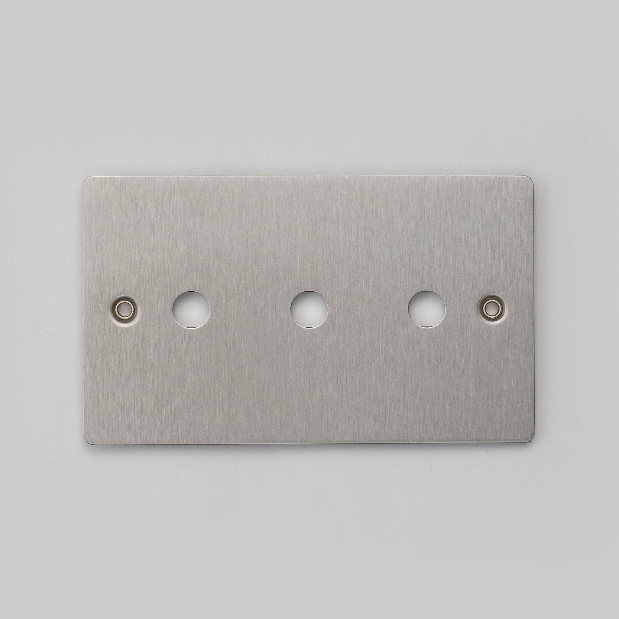 Buster + Punch 2G Wall Plate for 3 Dimmers or Toggles