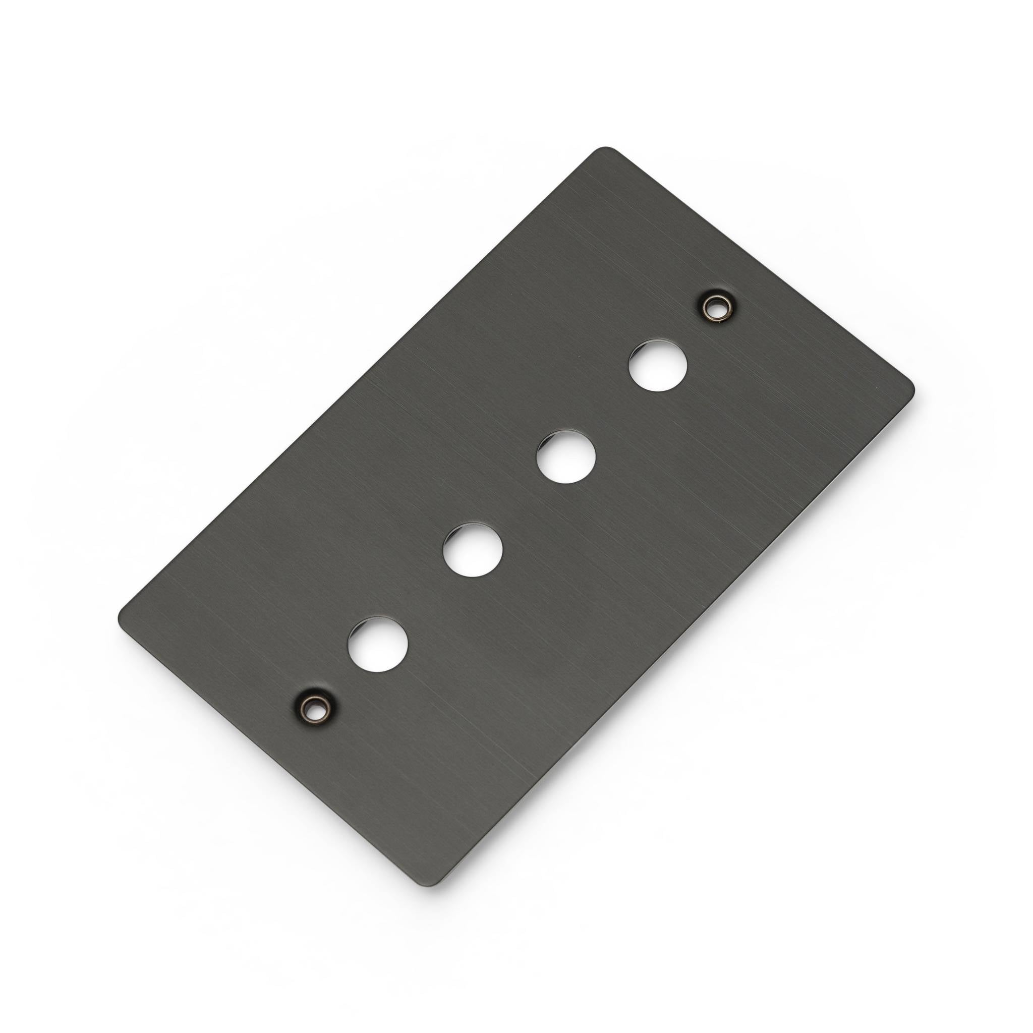 Buster + Punch 2G Wall Plate for 4 Dimmers or Toggles