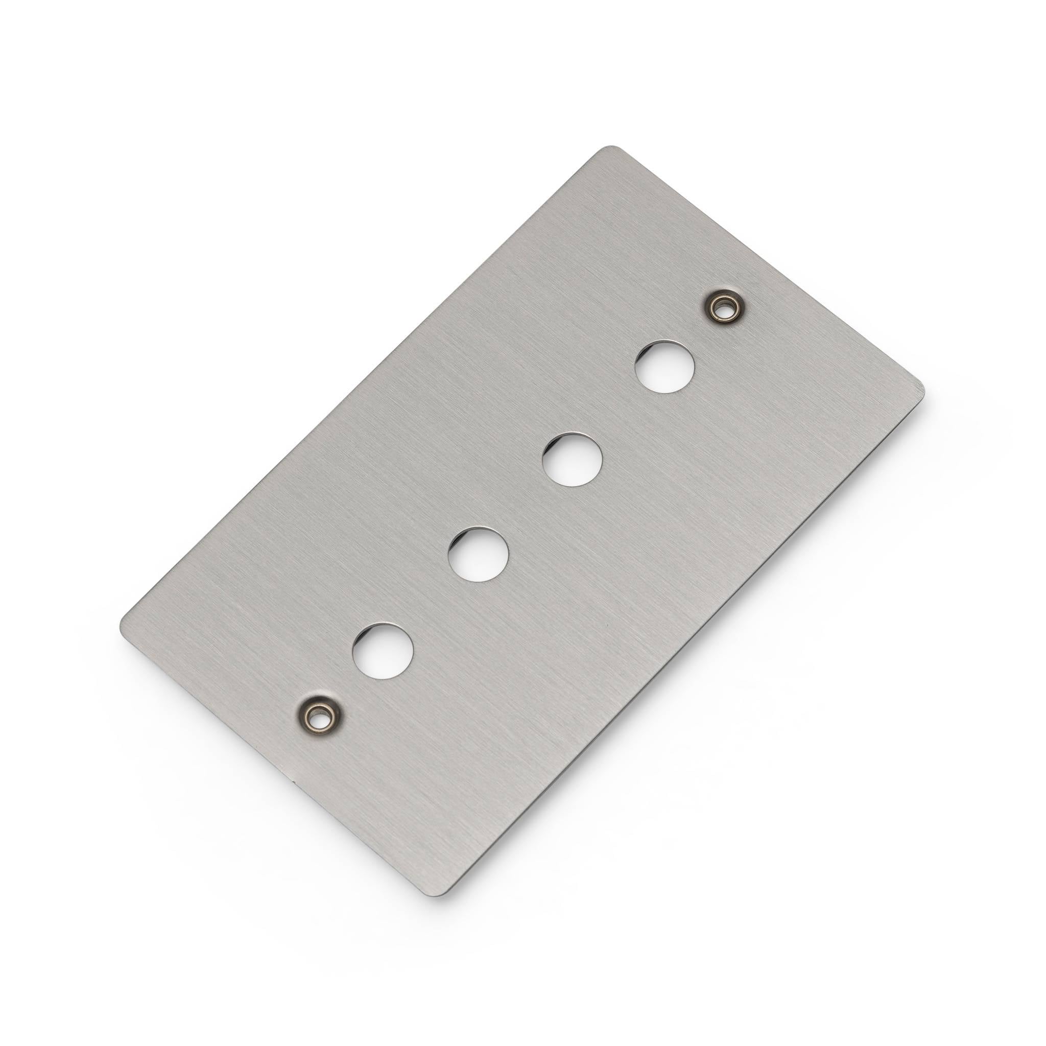 Buster + Punch 2G Wall Plate for 4 Dimmers or Toggles