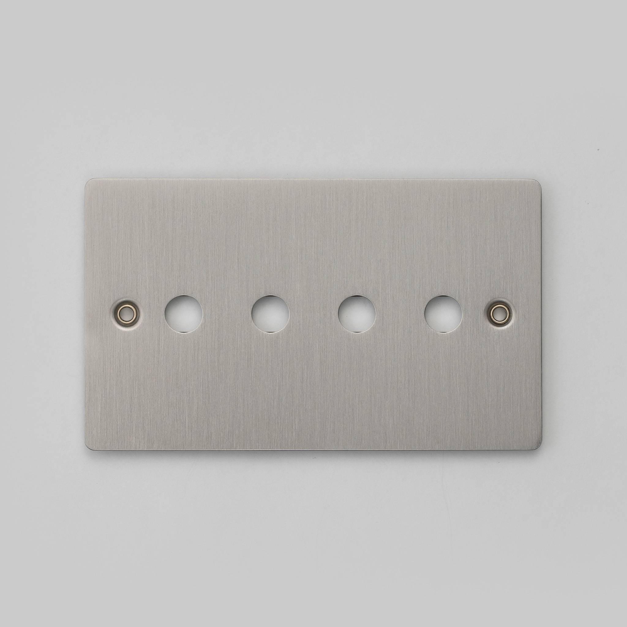 Buster + Punch 2G Wall Plate for 4 Dimmers or Toggles