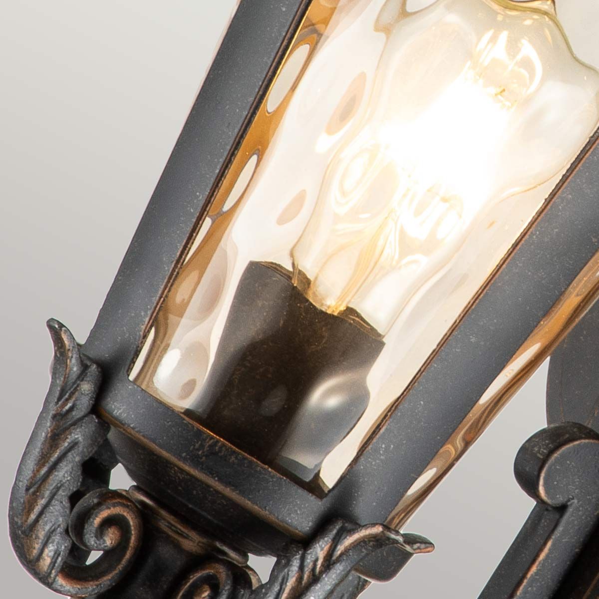 Elstead Baltimore Single Medium Wall Lantern - Weathered Bronze