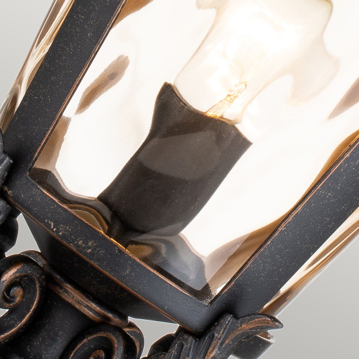 Elstead Baltimore Single Large Pedestal Lantern - Weathered Bronze
