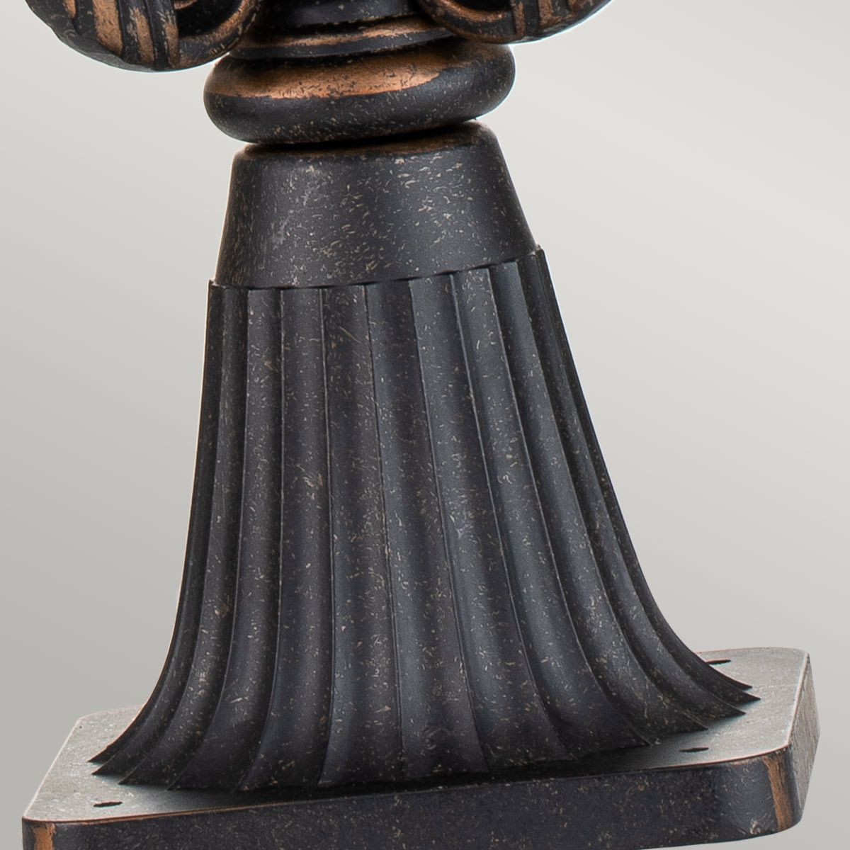 Elstead Baltimore Single Large Pedestal Lantern - Weathered Bronze