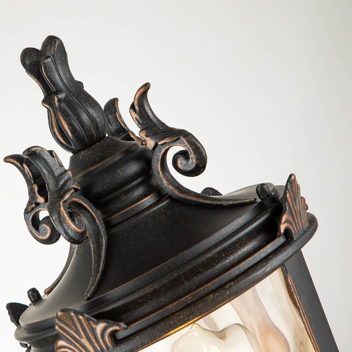 Elstead Baltimore Single Medium Pedestal Lantern - Weathered Bronze