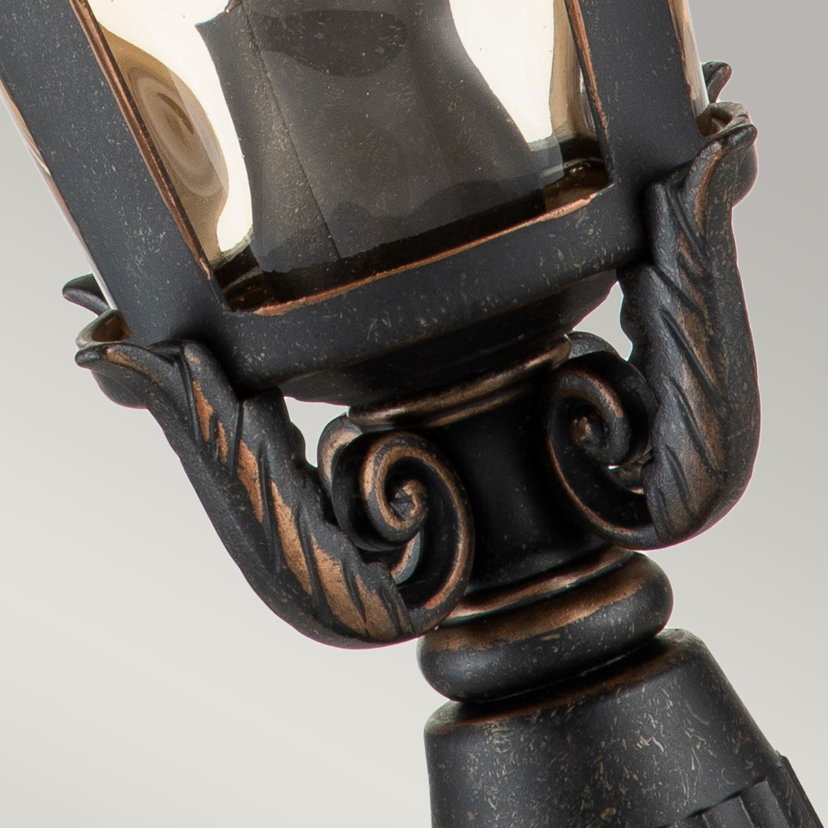 Elstead Baltimore Single Medium Pedestal Lantern - Weathered Bronze