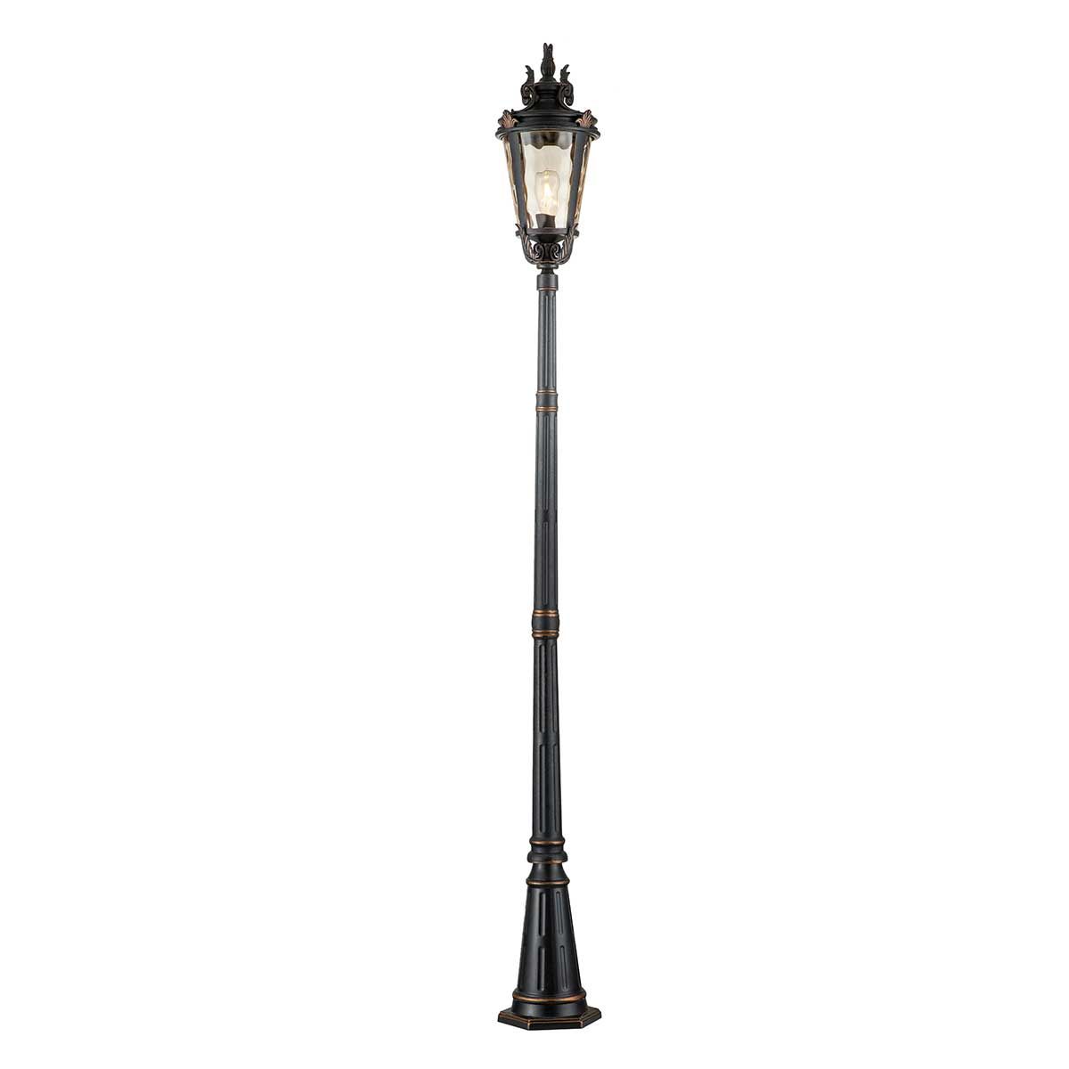 Elstead Baltimore Single Large Lamp Post - Weathered Bronze