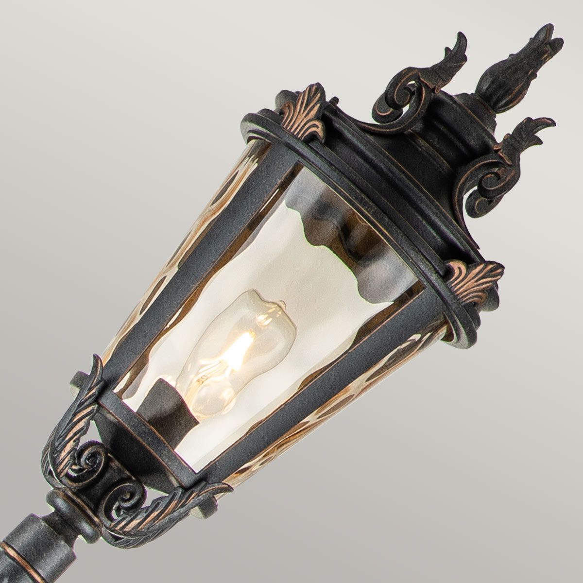Elstead Baltimore Single Large Lamp Post - Weathered Bronze
