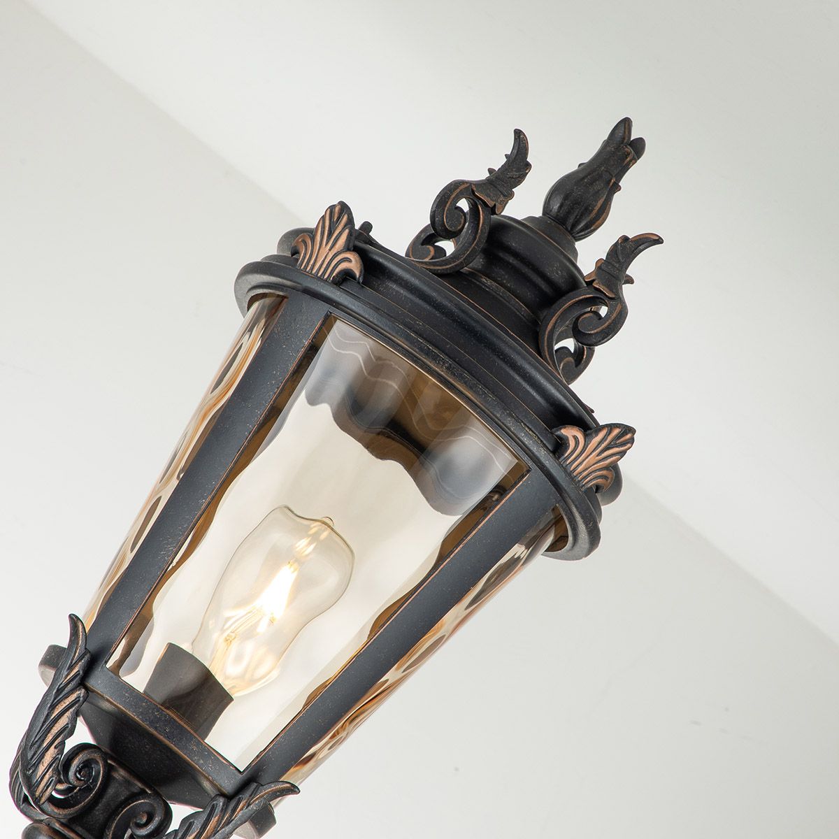 Elstead Baltimore Single Large Lamp Post - Weathered Bronze