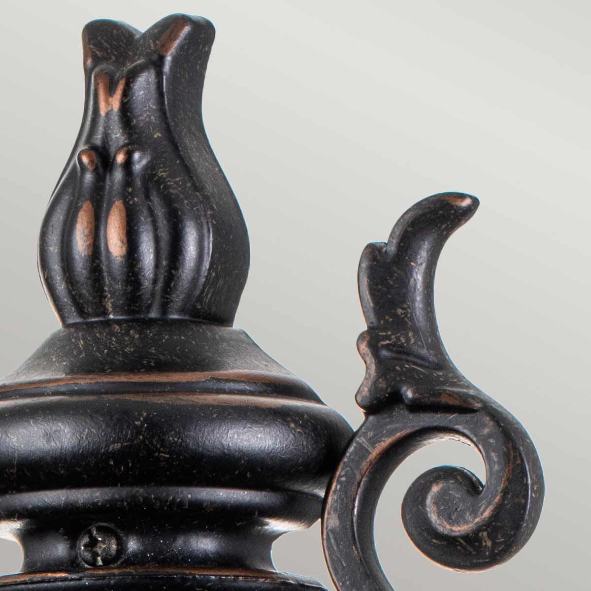 Elstead Baltimore Single Medium Half Lantern - Weathered Bronze