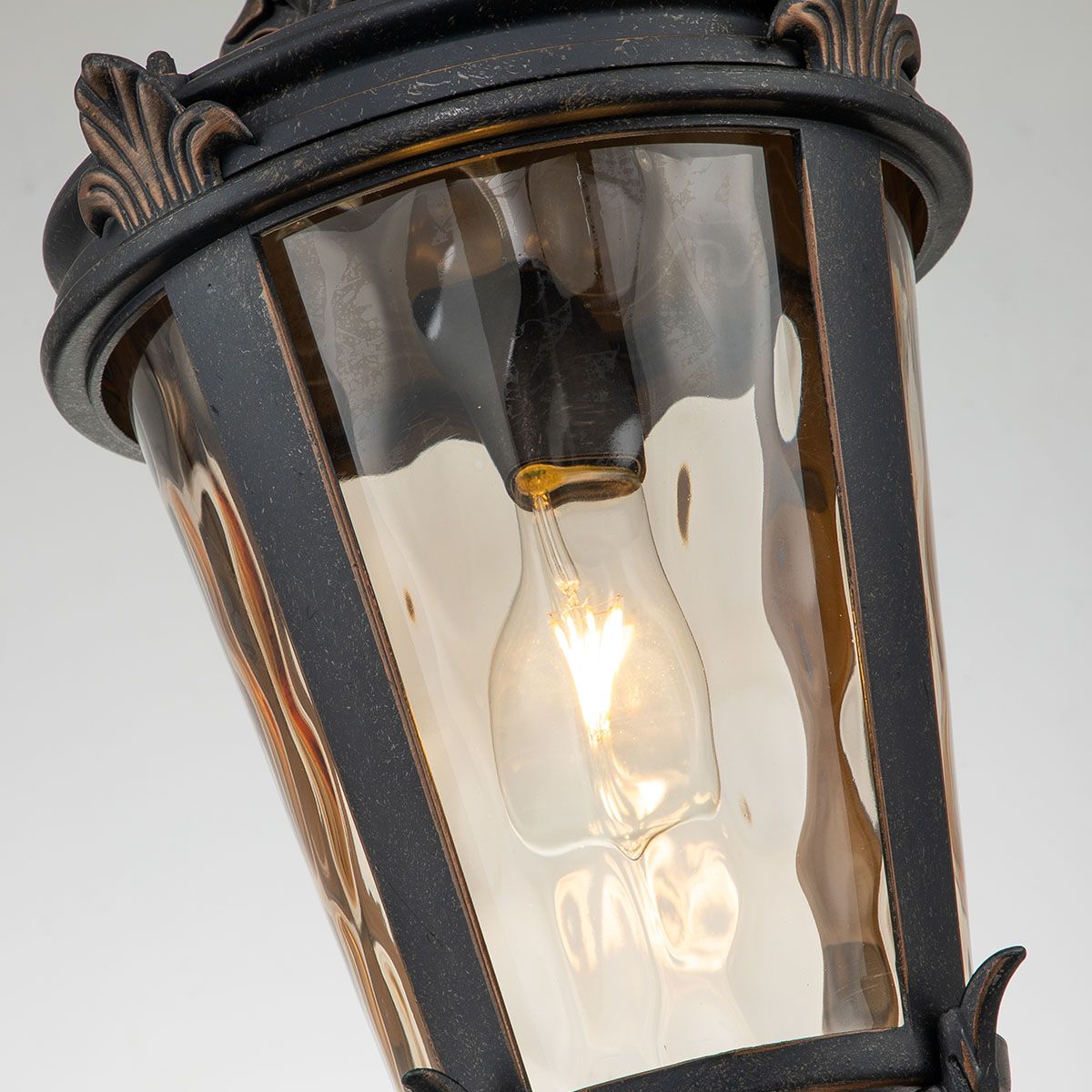 Elstead Baltimore Single Large Chain Lantern - Weathered Bronze