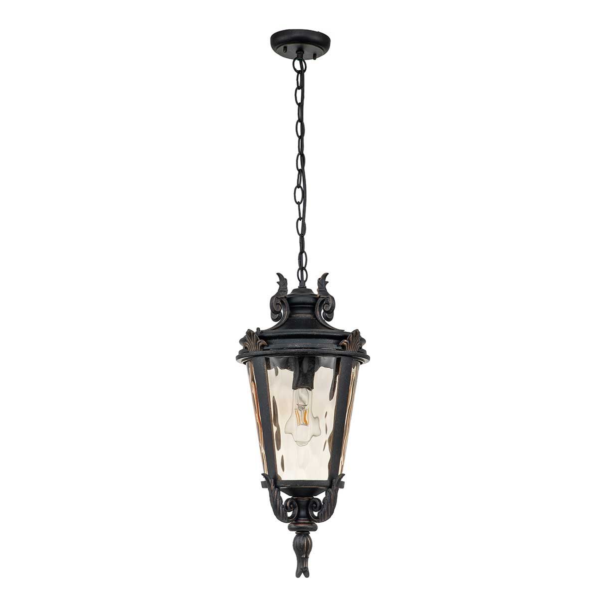 Elstead Baltimore Single Large Chain Lantern - Weathered Bronze