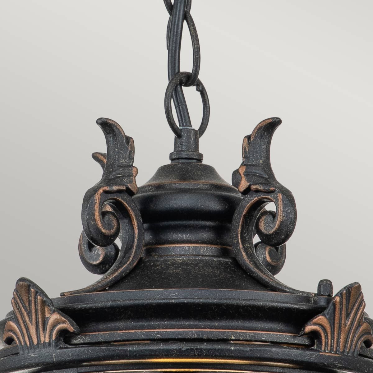 Elstead Baltimore Single Medium Chain Lantern - Weathered Bronze