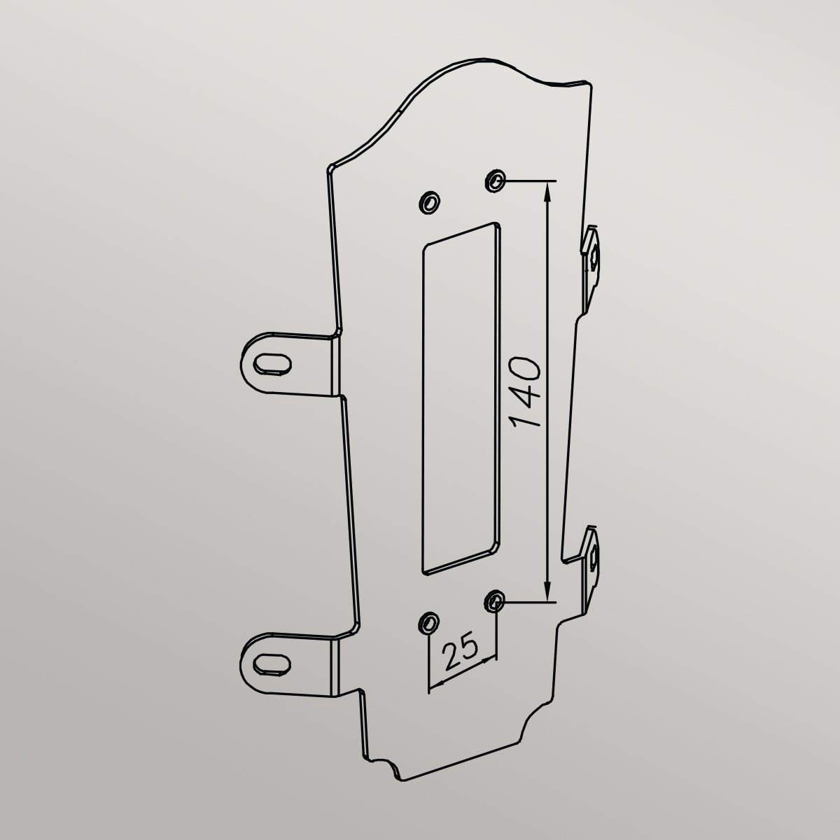 Norlys Corner Bracket 4 - Black