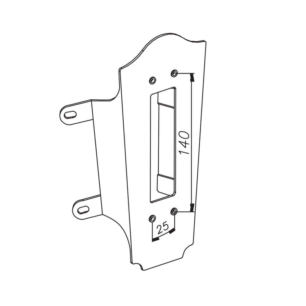 Norlys Corner Bracket 4 - Black