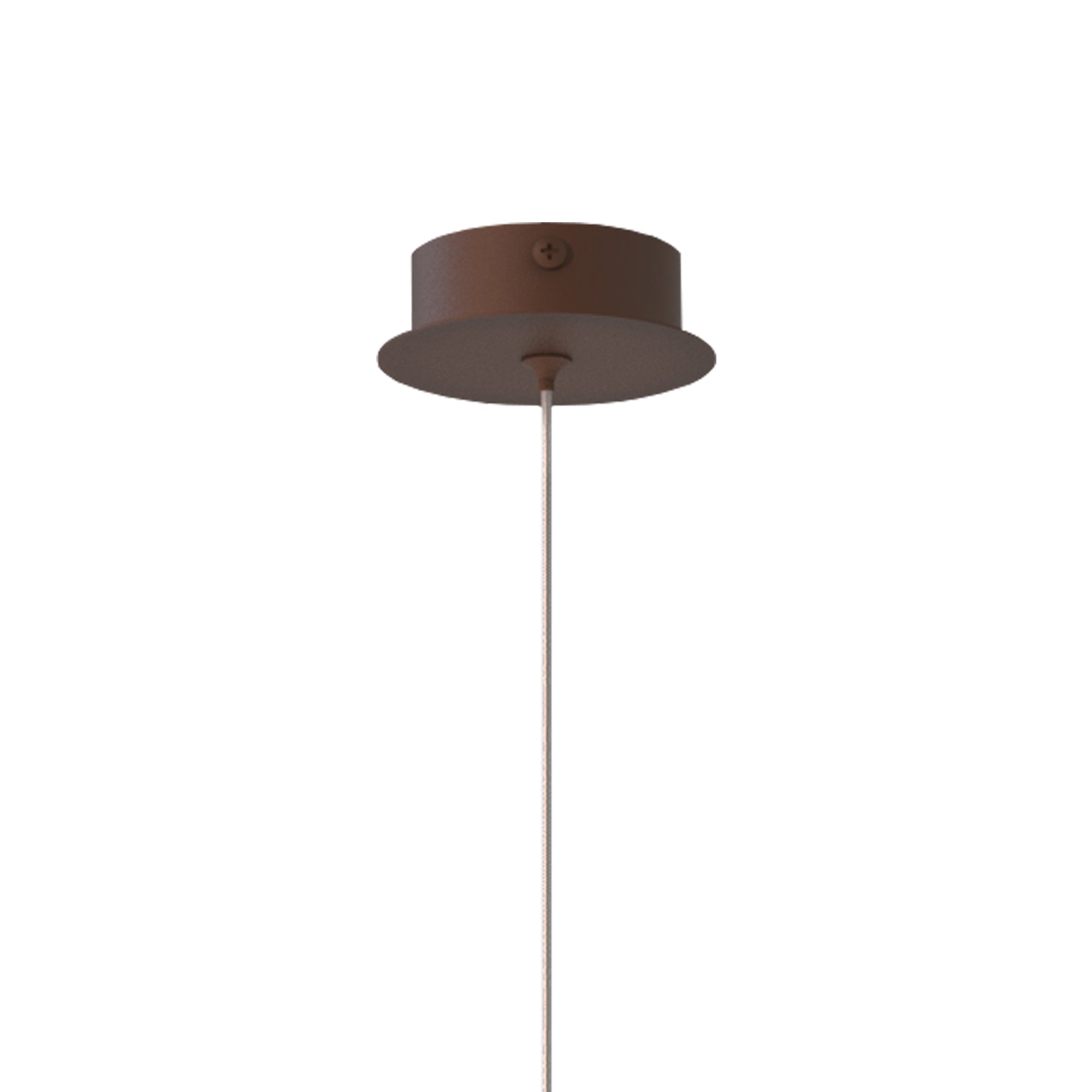 Mantra Cala 52cm Tube 1 Light Pendant 6W LED - Rust Brown