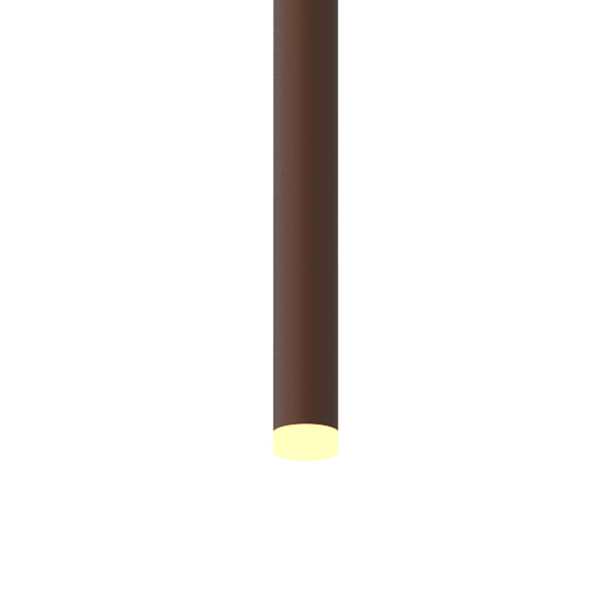 Mantra Cala 52cm Tube 1 Light Pendant 6W LED - Rust Brown