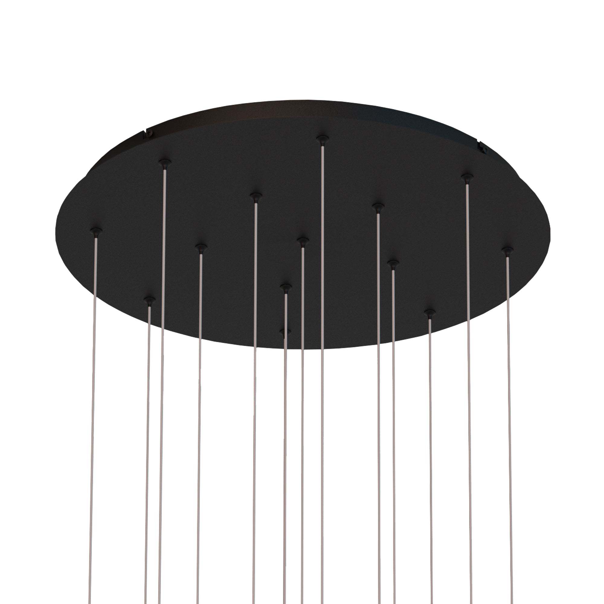 Mantra Cala Round 14 Light Pendant - Sand White, Sand Black, Gold & Rust Brown