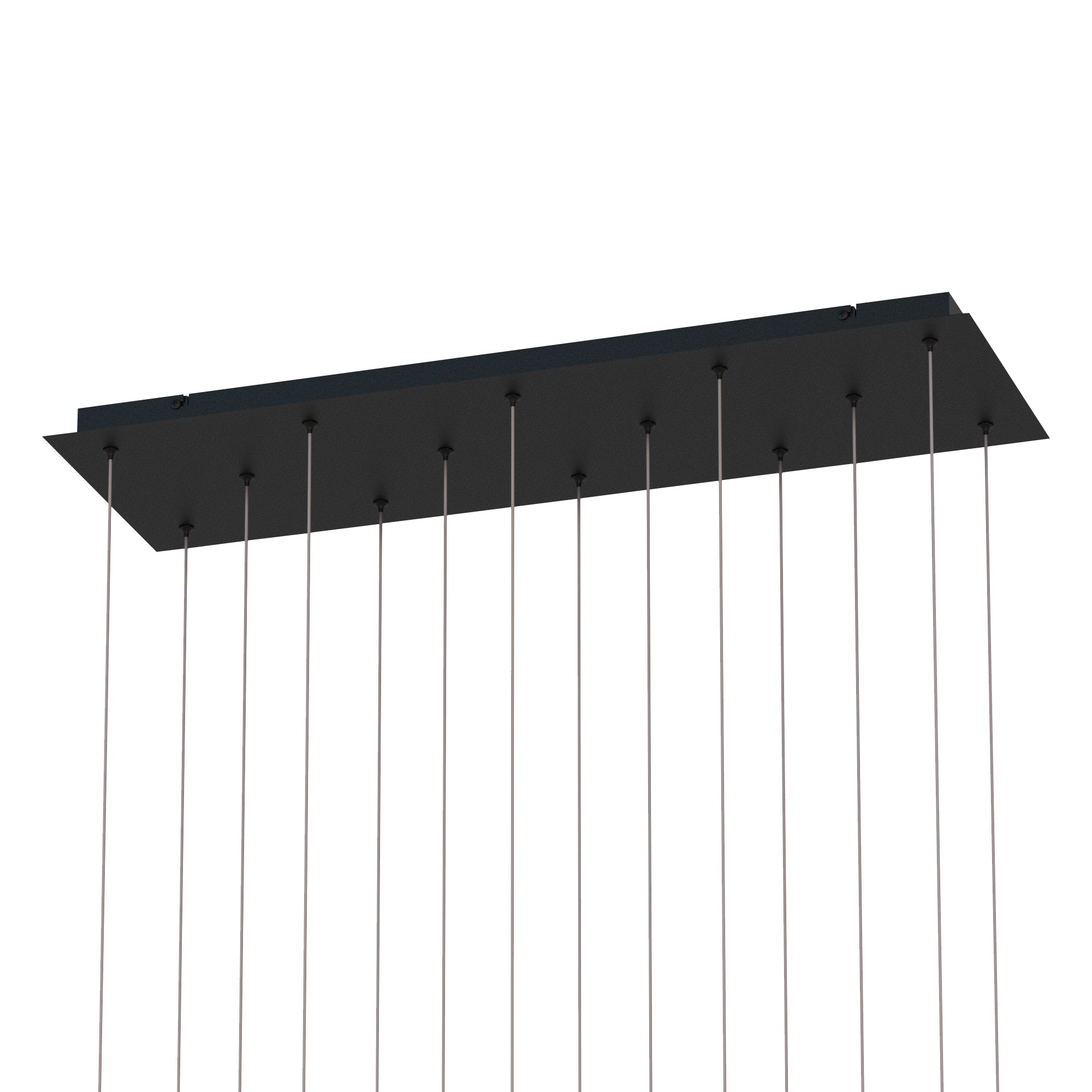 Mantra Cala Rectangle 14 Light Pendant - Sand White, Sand Black, Gold & Rust Brown