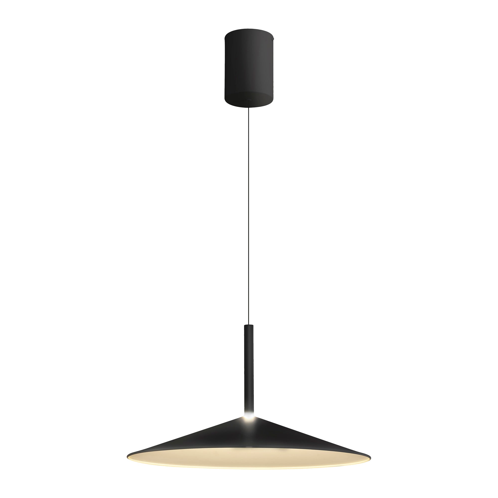Mantra Calice 48cm Rise And Fall Pendant 16W LED - Black & White