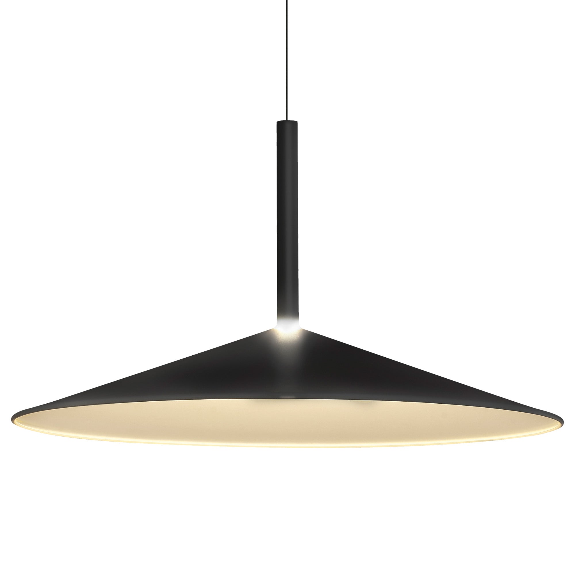 Mantra Calice 48cm Rise And Fall Pendant 16W LED - Black & White