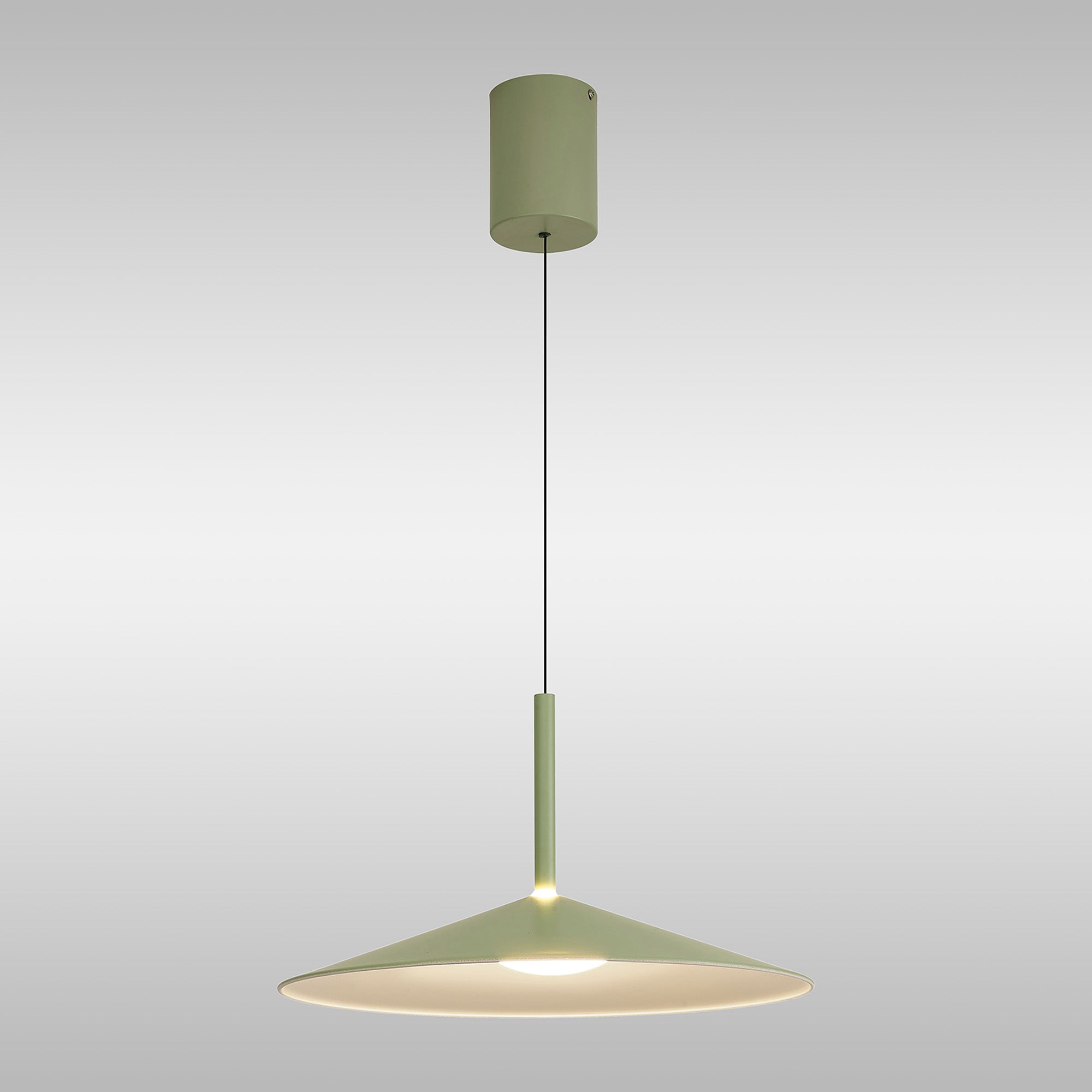 Mantra Calice 48cm Rise And Fall Pendant 16W LED - Green & White