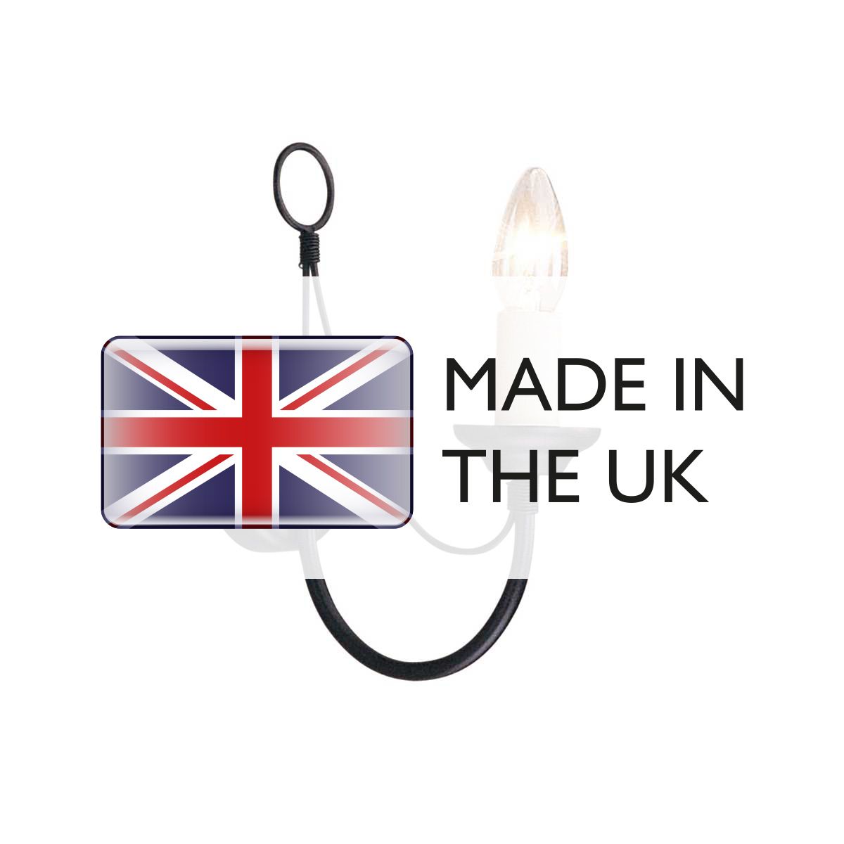 Elstead Carisbrooke Single Wall Light - Black