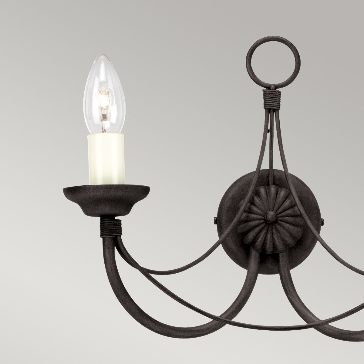 Elstead Carisbrooke 2 Light Wall Light - Black