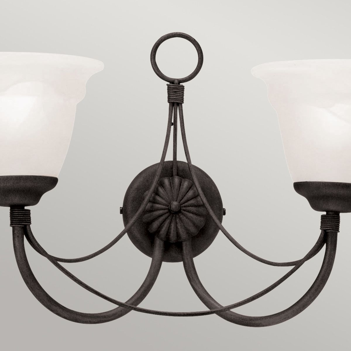 Elstead Carisbrooke 2 Light Wall Light - Black