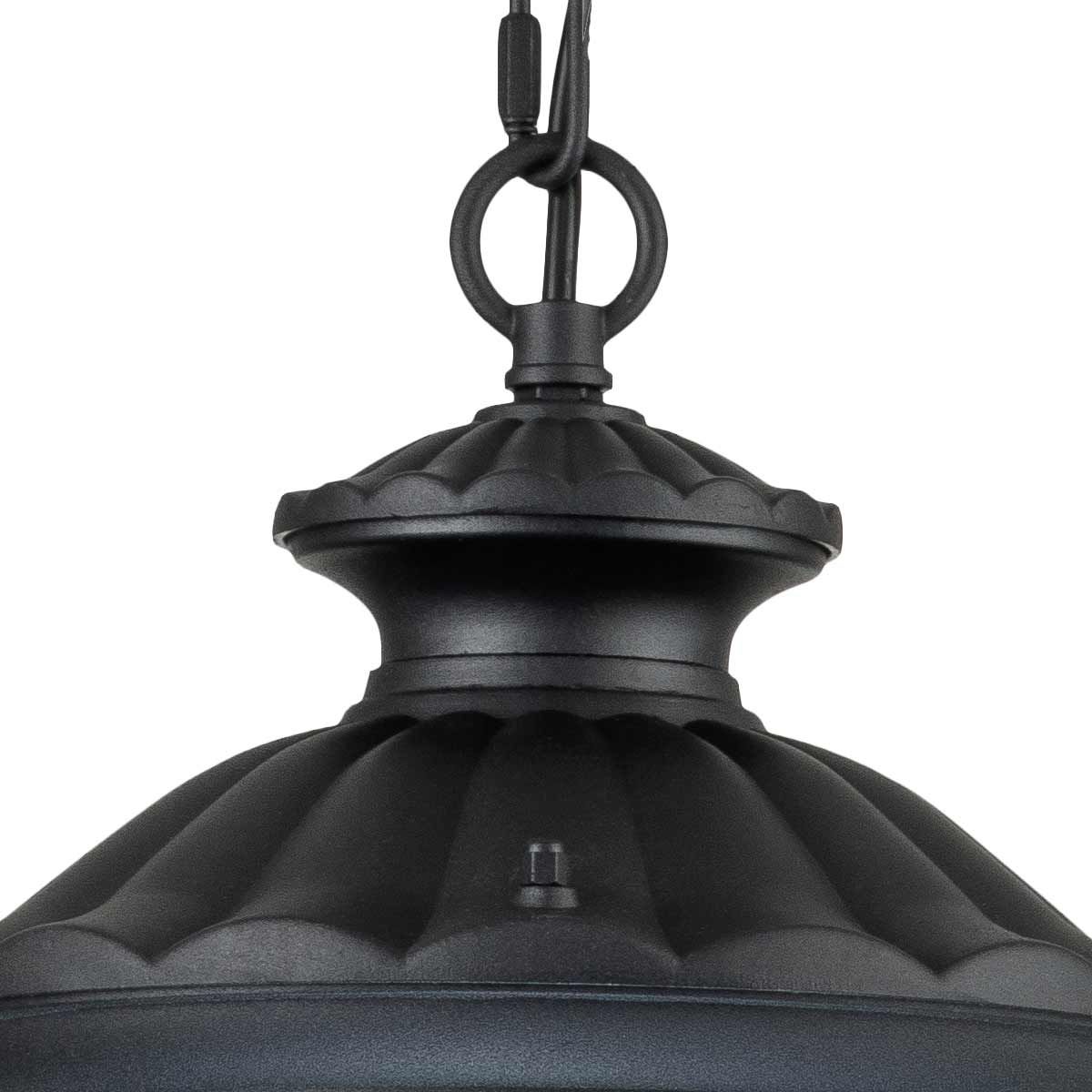 Elstead Chicago Single Small Chain Lantern - Textured Black