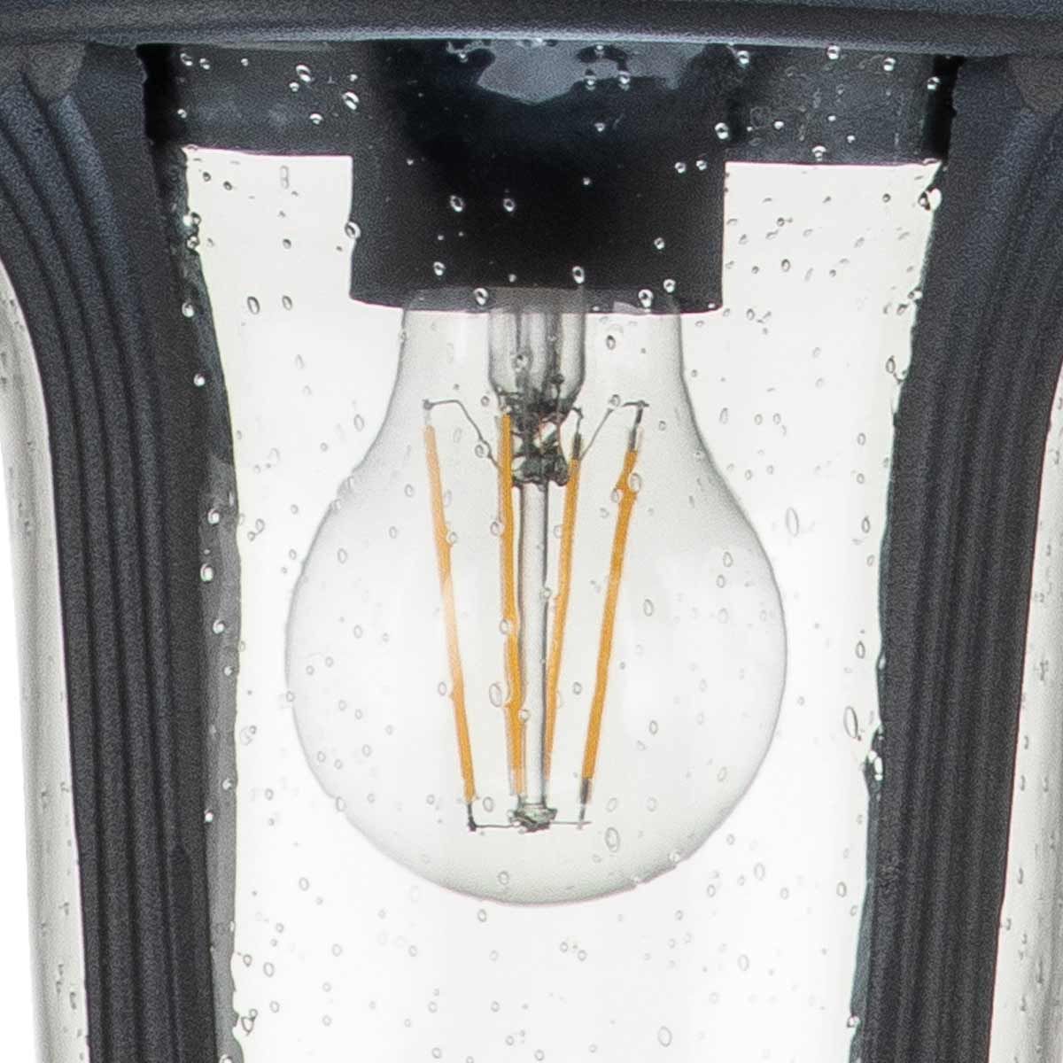Elstead Chicago Single Small Chain Lantern - Textured Black