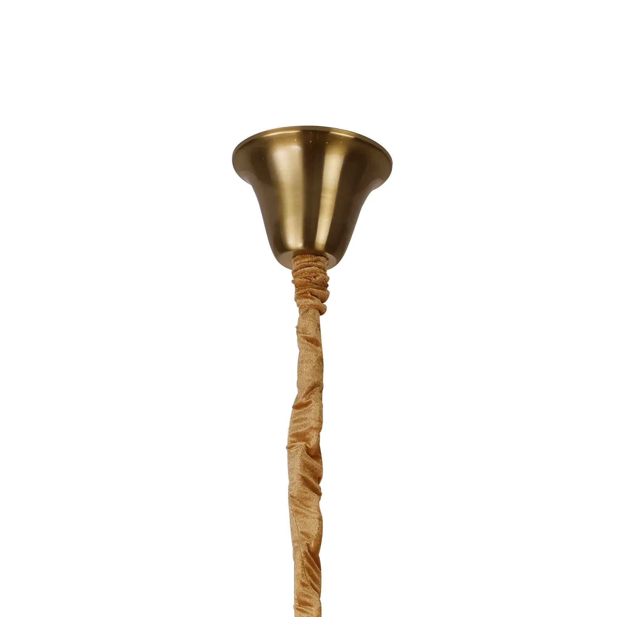 Cedar 96cm 5-Tier Pendant 23 Light - Brass & Cognac