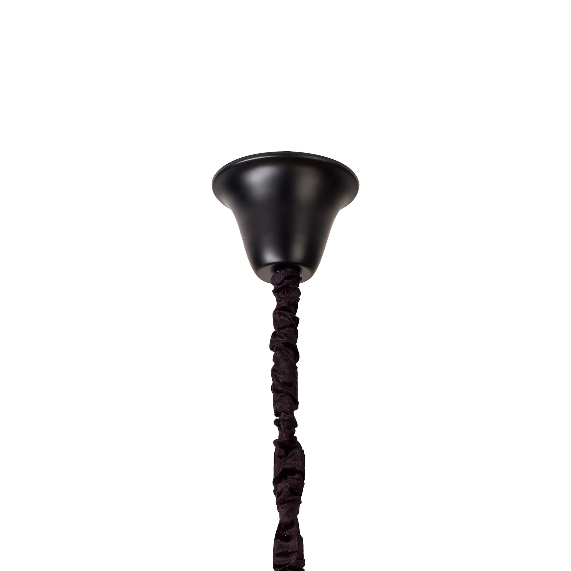 Cedar 96cm 5-Tier Pendant 23 Light - Matt Black & Cognac