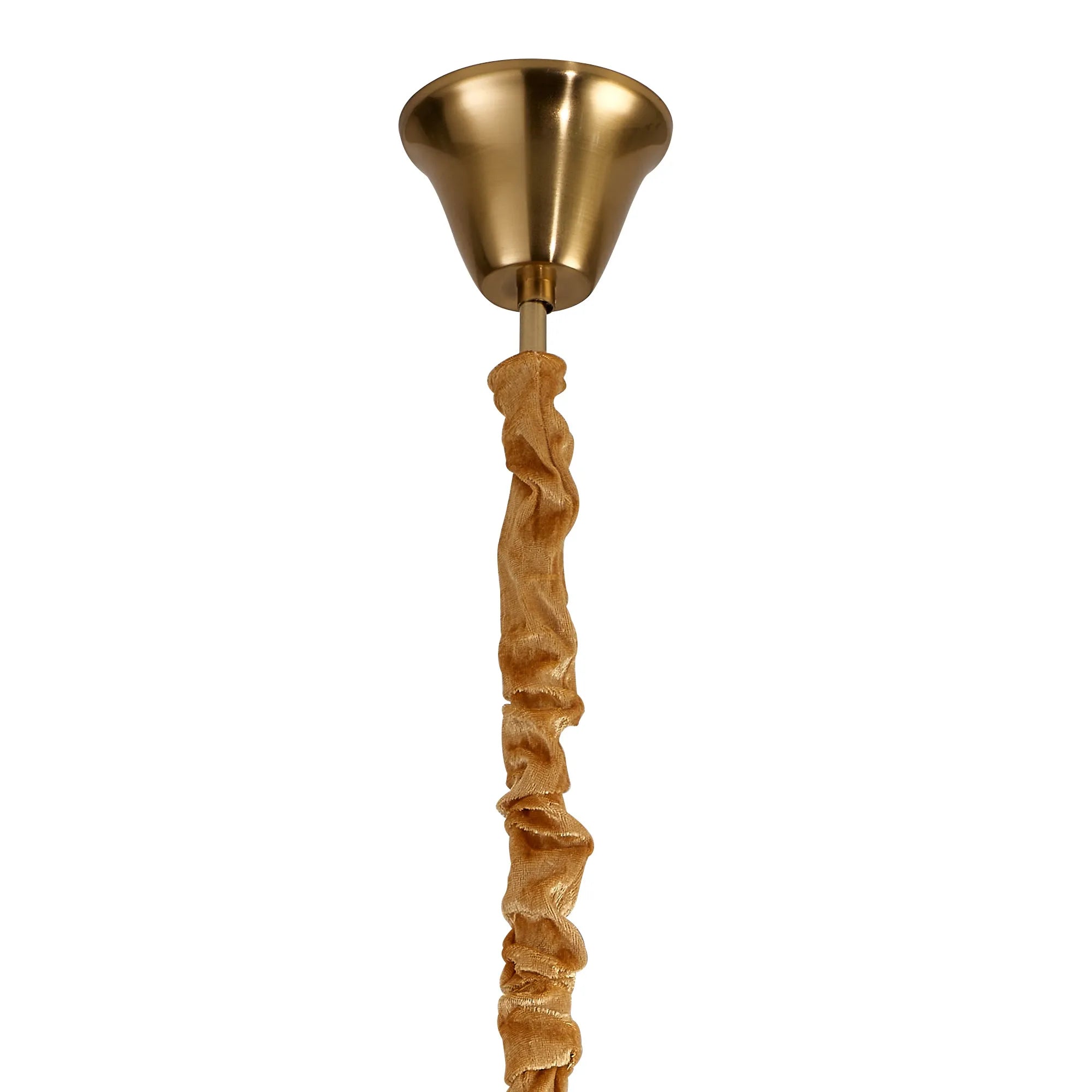 Cedar 45cm Pendant Round 5 Light - Brass & Smoked