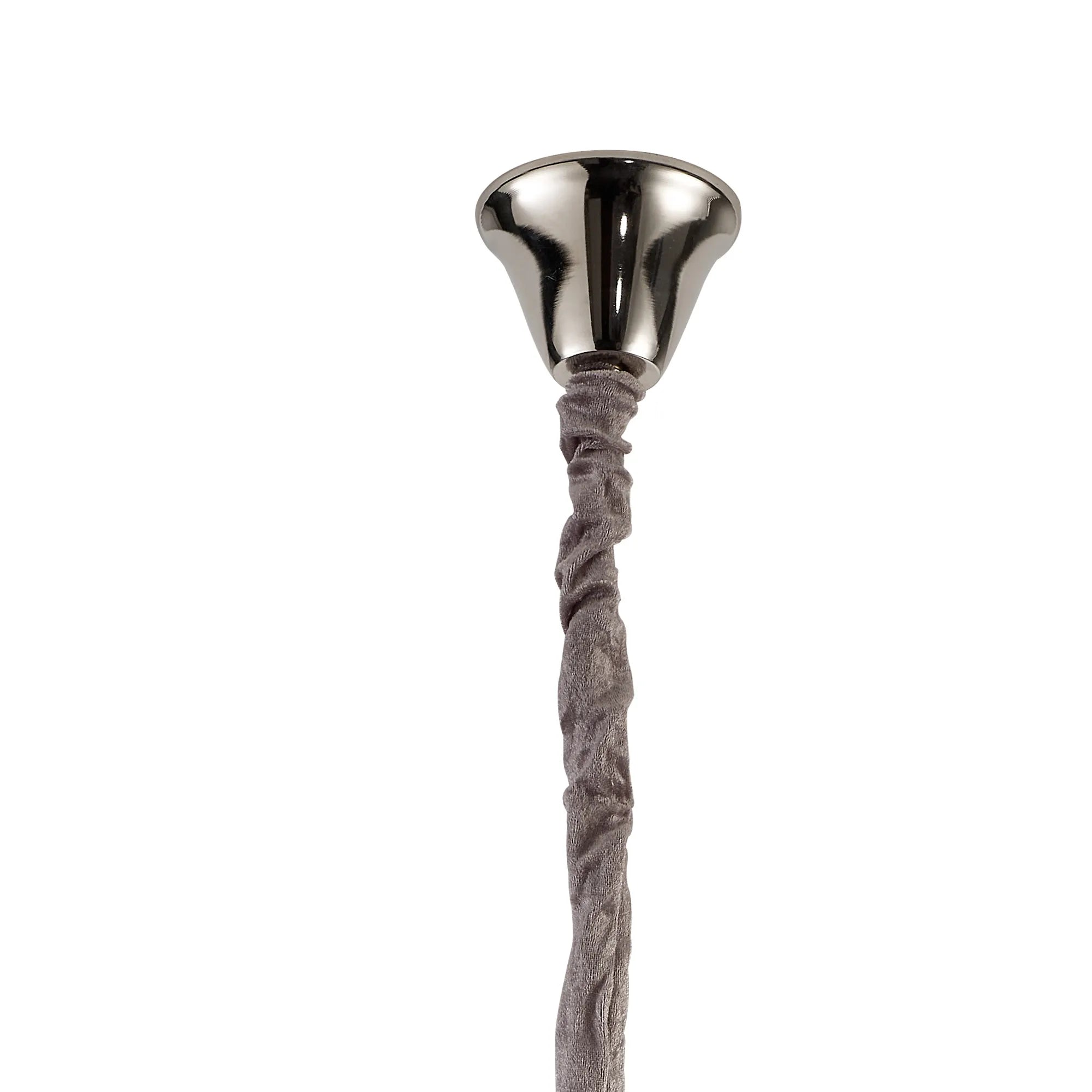 Cedar 45cm Pendant Round 5 Light - Polished Nickel & Smoked