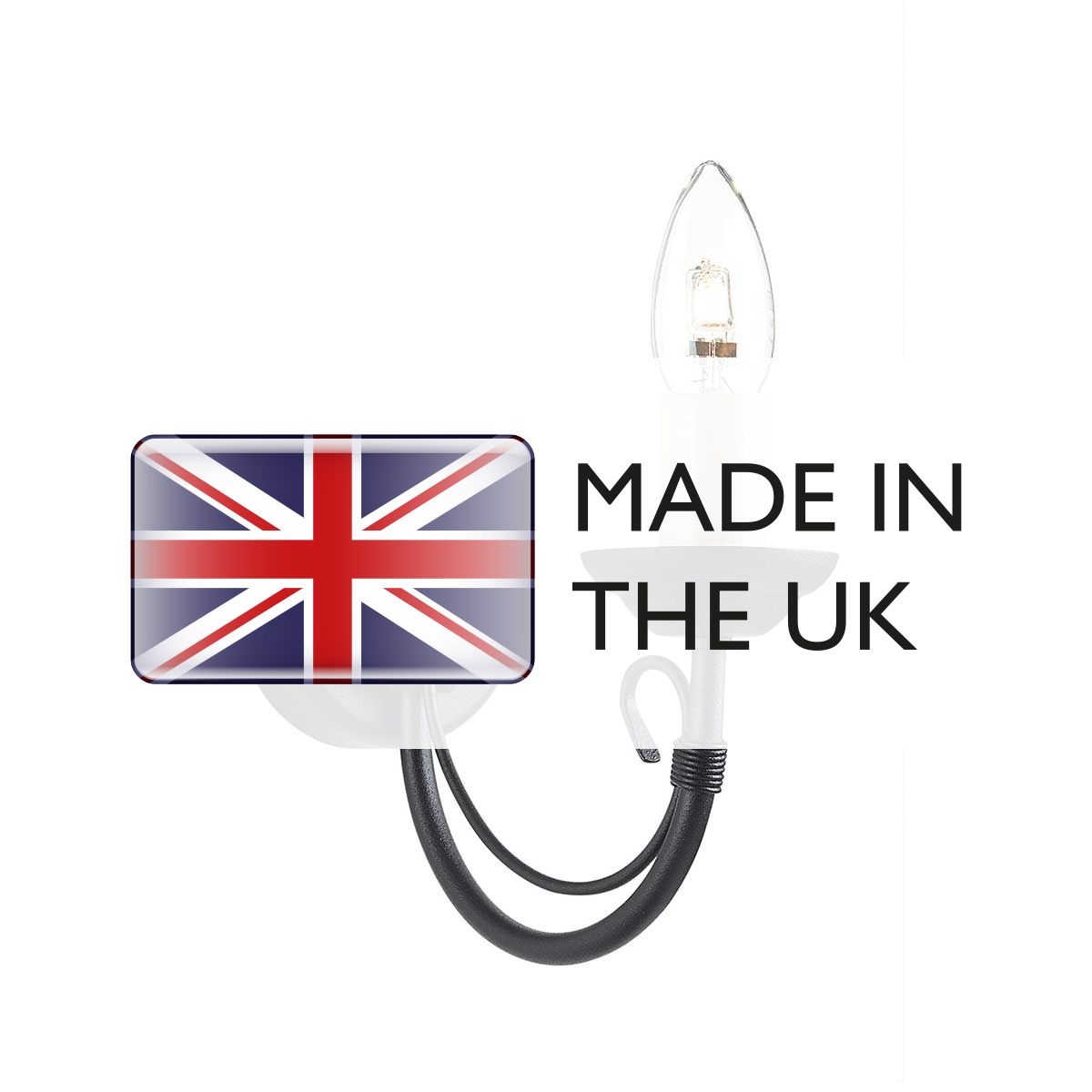Elstead Chartwell Single Wall Light - Black