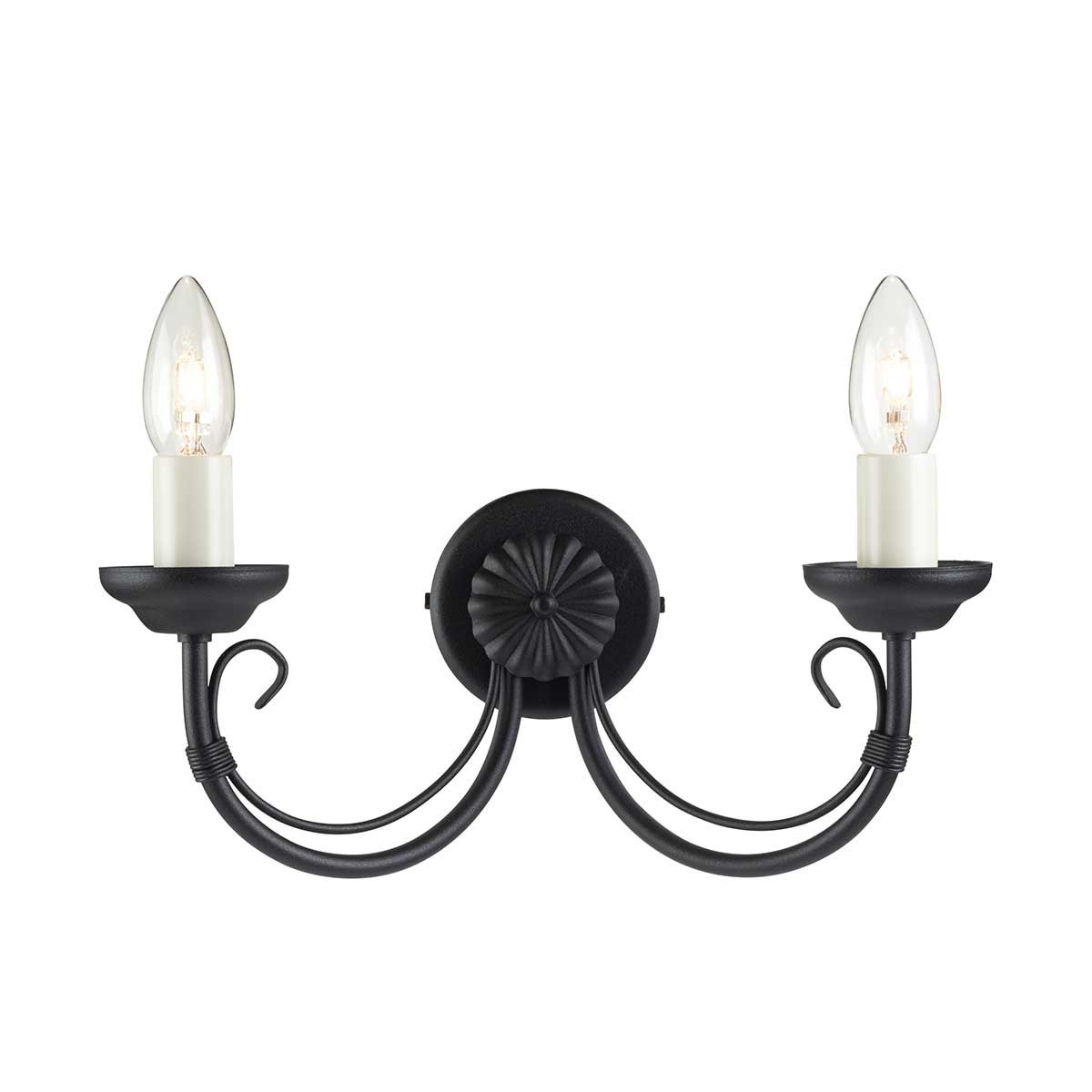 Elstead Chartwell 2 Light Wall Light - Black