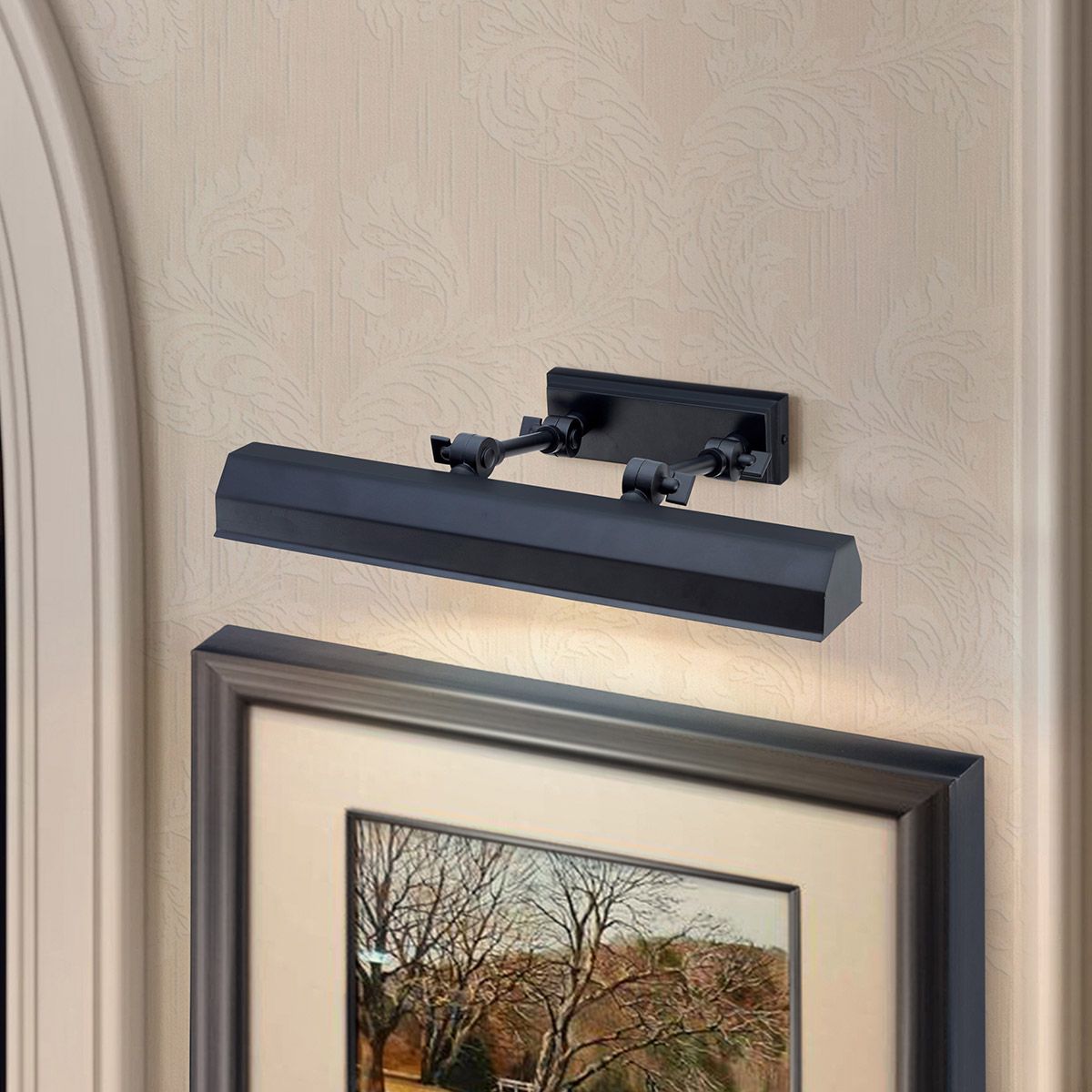 Elstead Chawton Medium Picture Light - Black