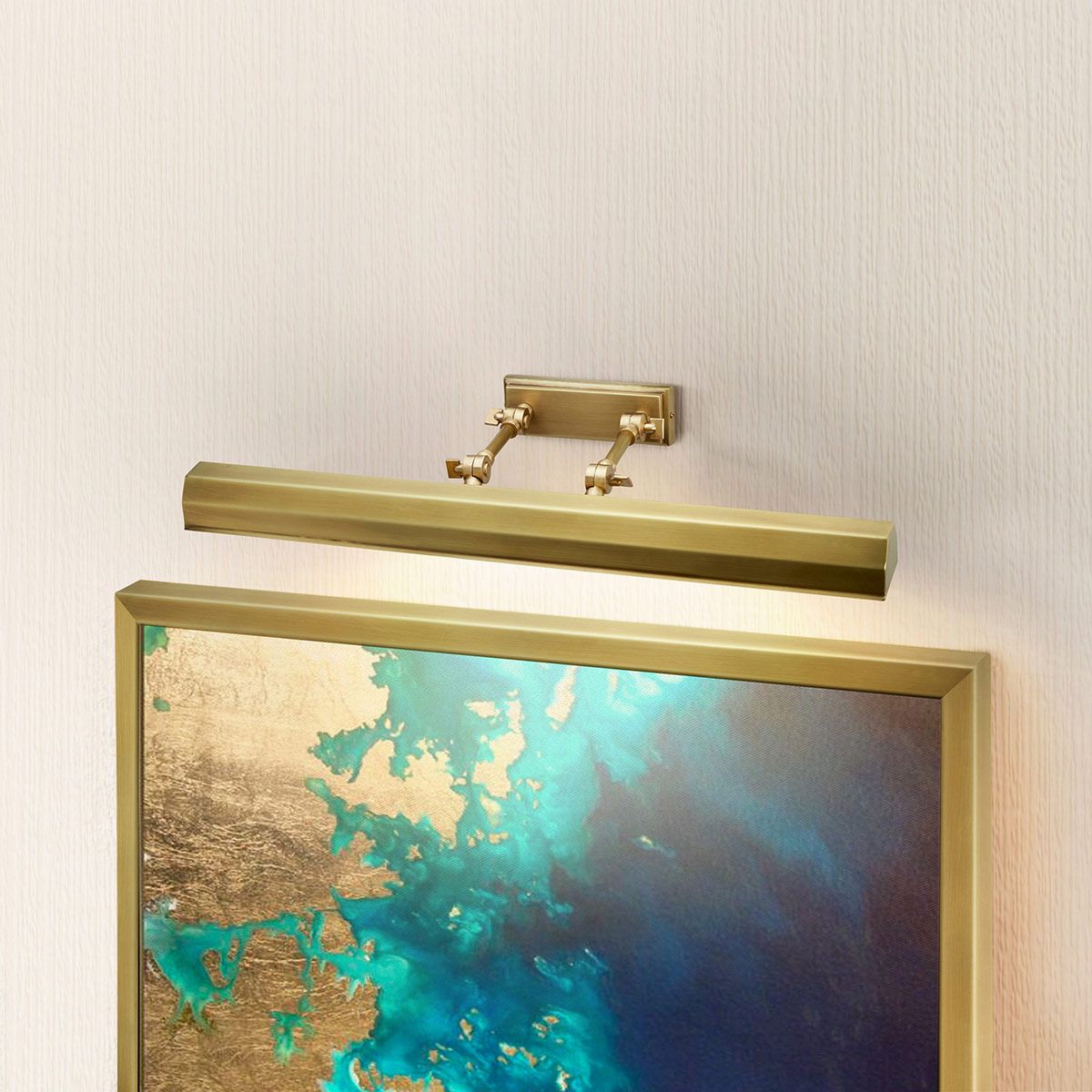Elstead Chawton Large Picture Light - Aged Brass