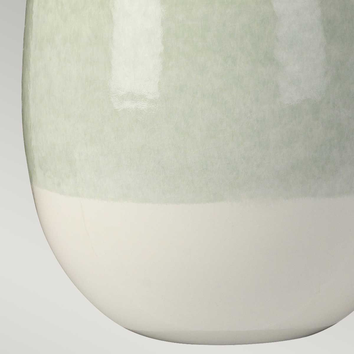 Elstead Chelsfield Single Table Lamp - Pale Green & White